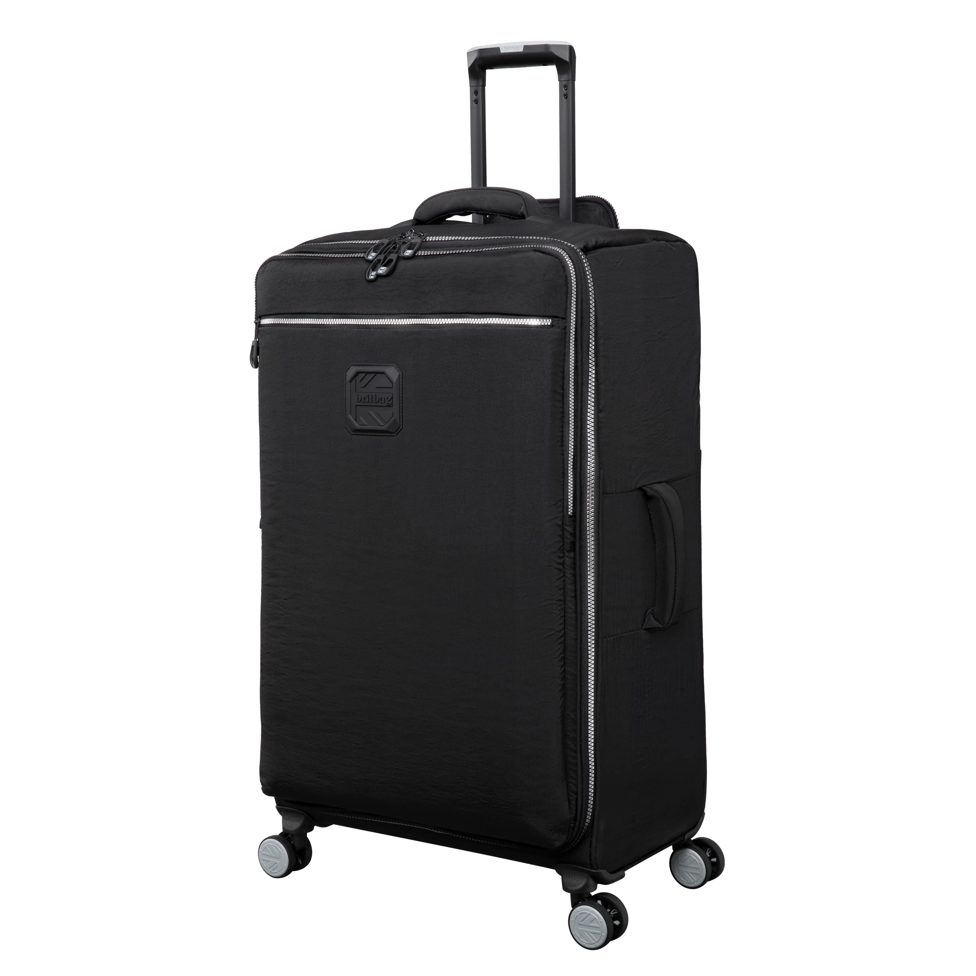 BRITBAG Ashdon 3 Piece Softside 8 Wheel Spinner Set (Black) - Image 4