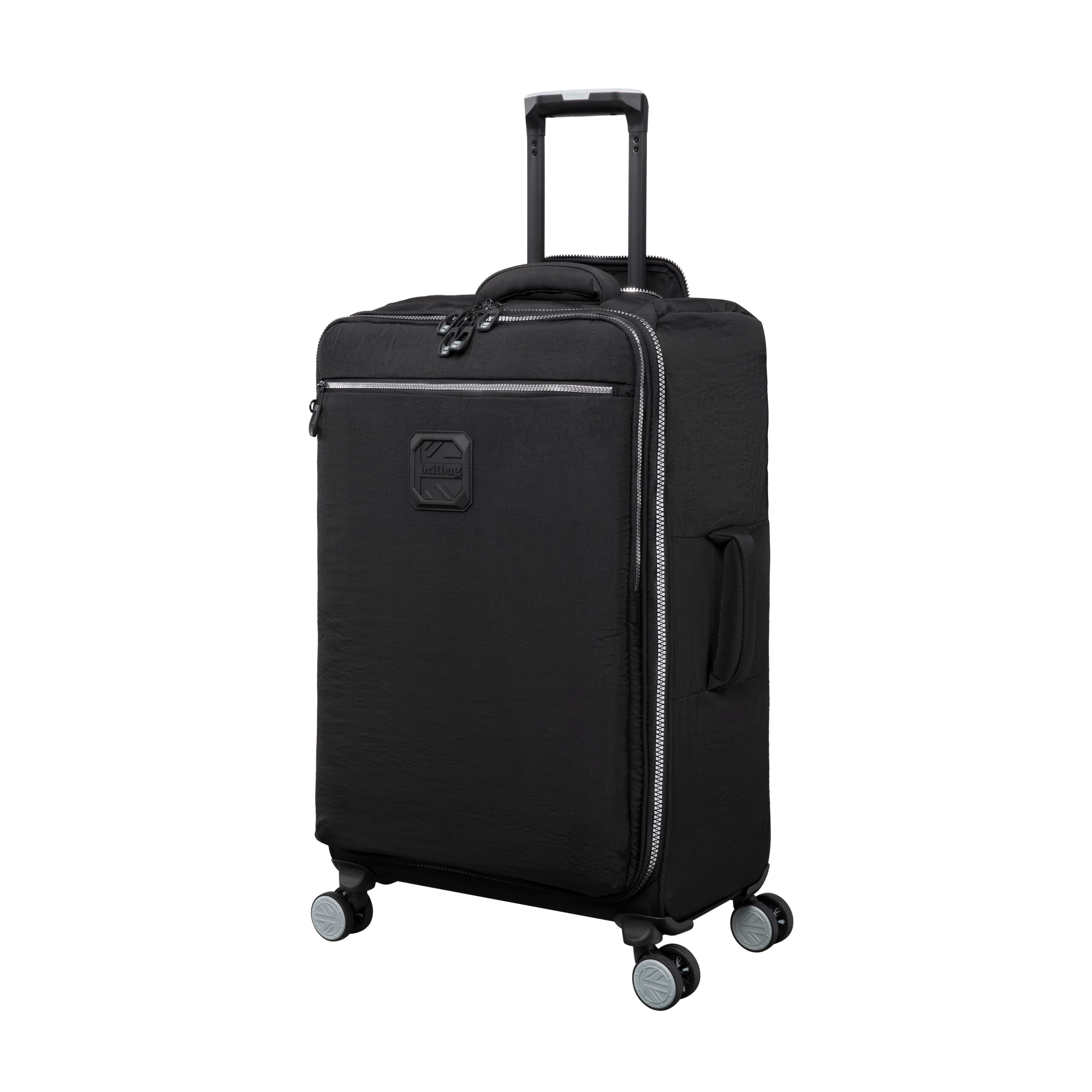 BRITBAG Ashdon 3 Piece Softside 8 Wheel Spinner Set (Black) - Image 5