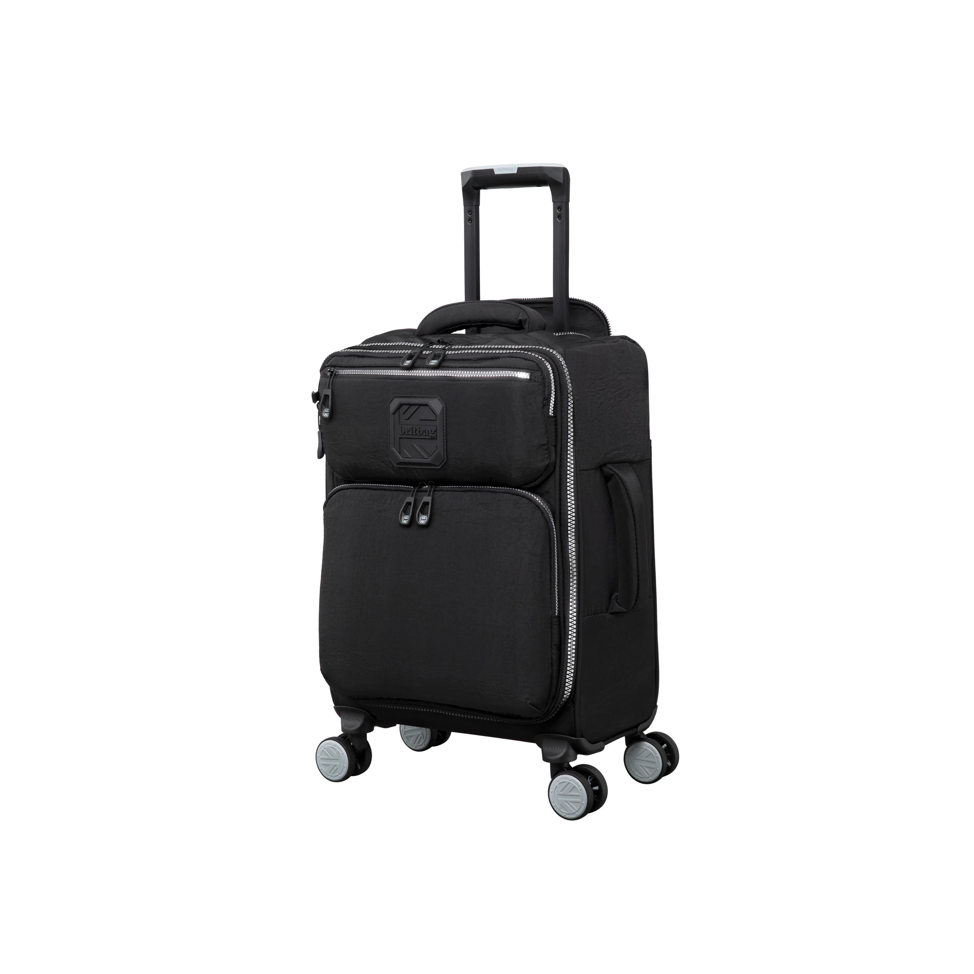 BRITBAG Ashdon 3 Piece Softside 8 Wheel Spinner Set (Black) - Image 6