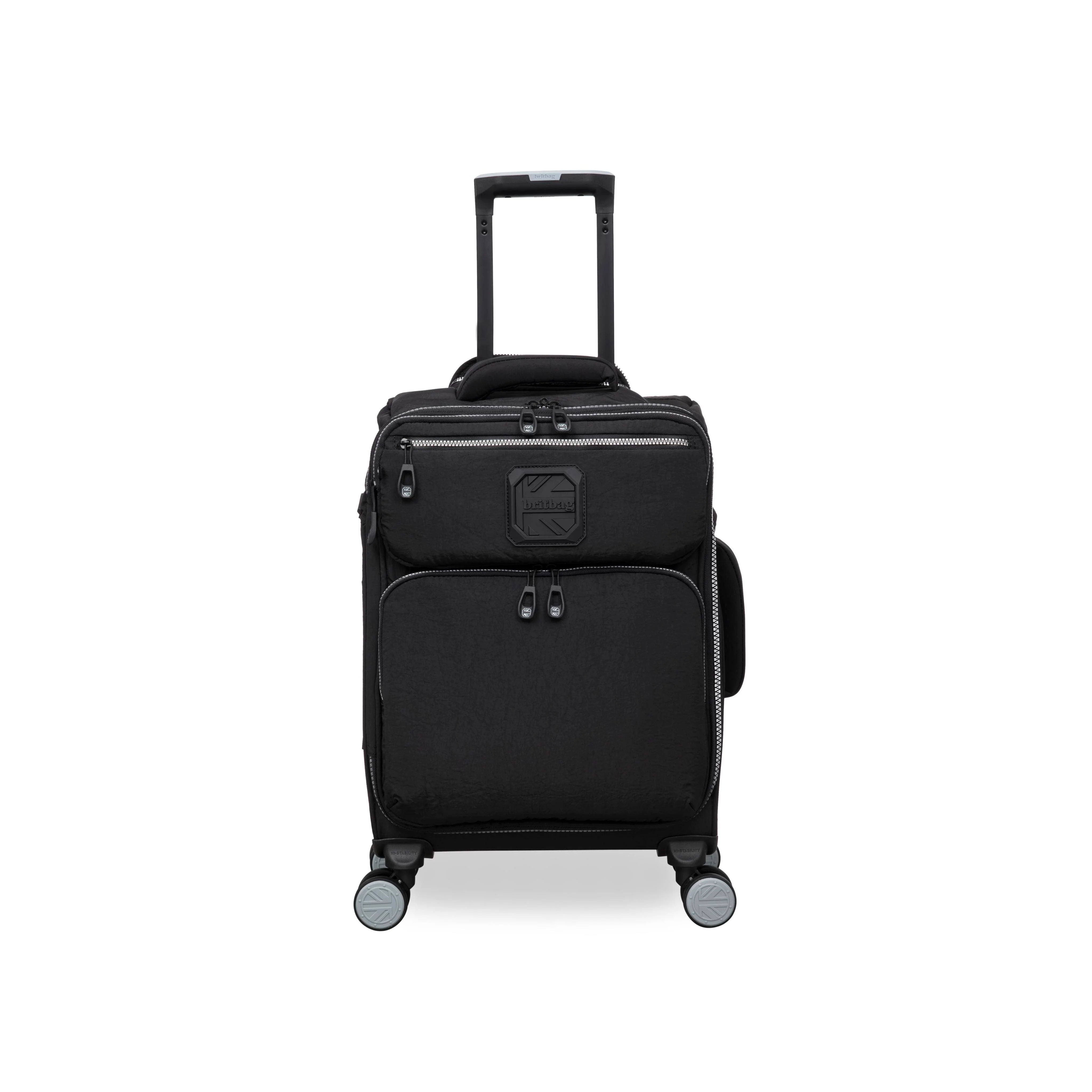 BRITBAG Ashdon 3 Piece Softside 8 Wheel Spinner Set (Black) - Image 9