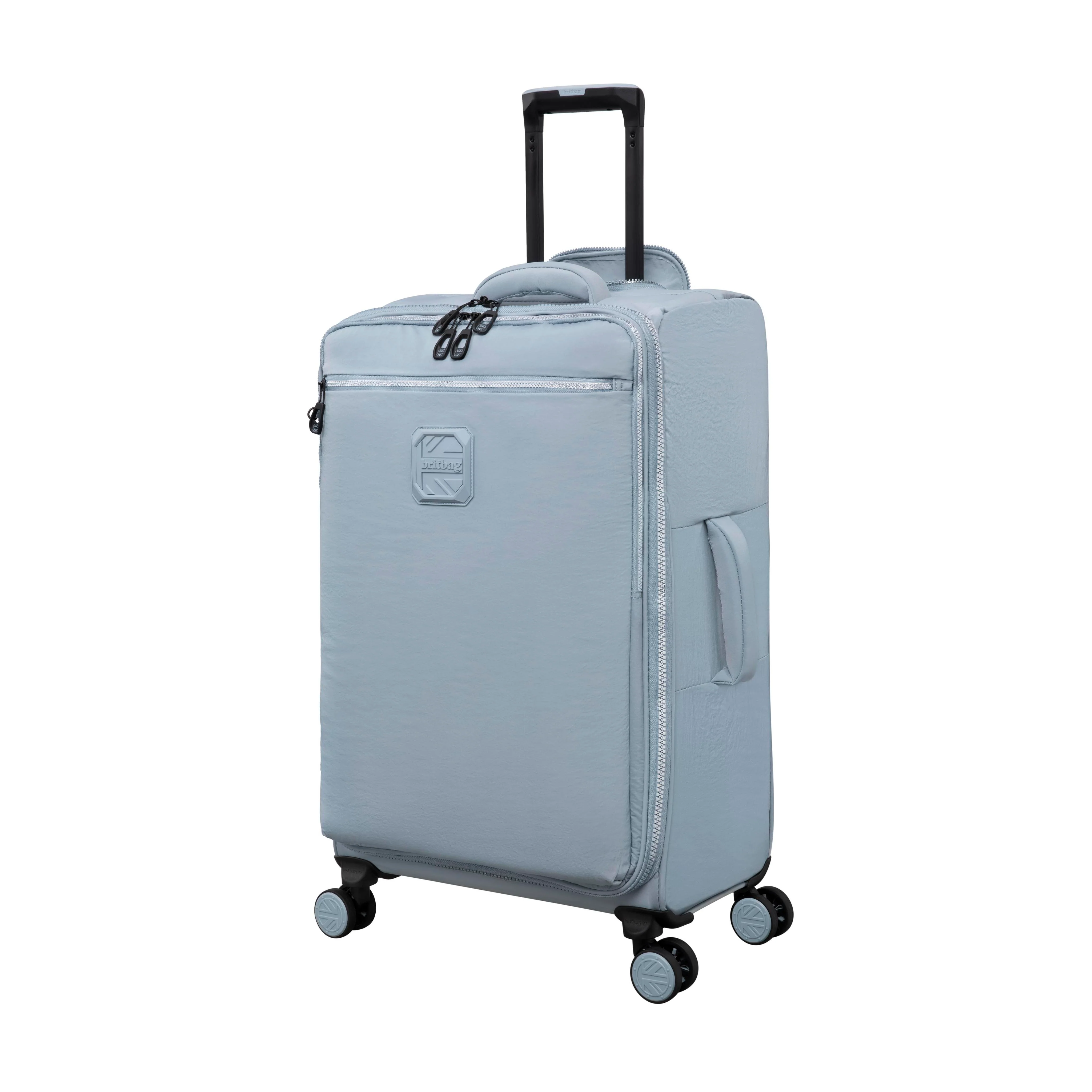 BRITBAG Ashdon 3 Piece Softside 8 Wheel Spinner Set (Light Blue) - Image 5