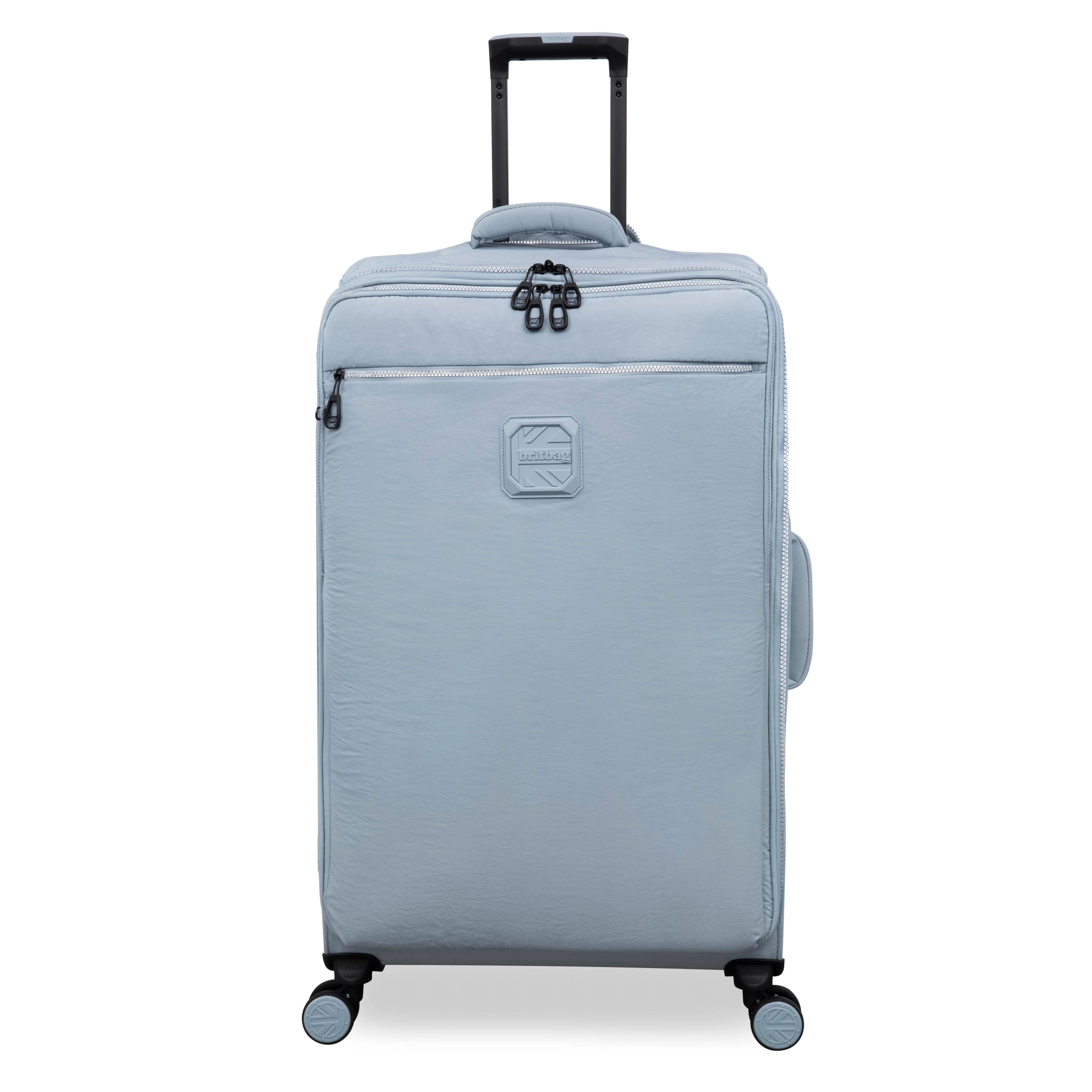 BRITBAG Ashdon 3 Piece Softside 8 Wheel Spinner Set (Light Blue) - Image 7