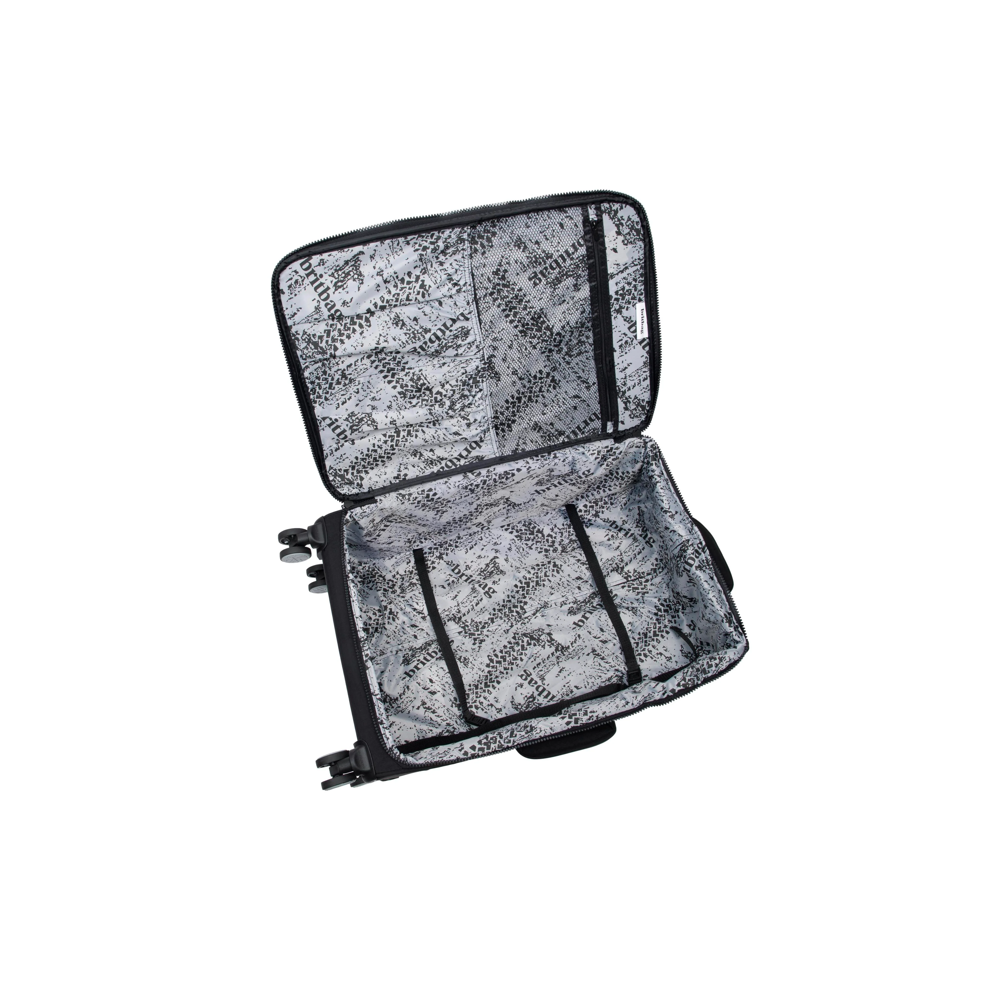 BRITBAG Ashdon 32" Softside Checked 8 Wheel Spinner (Black) - Image 7