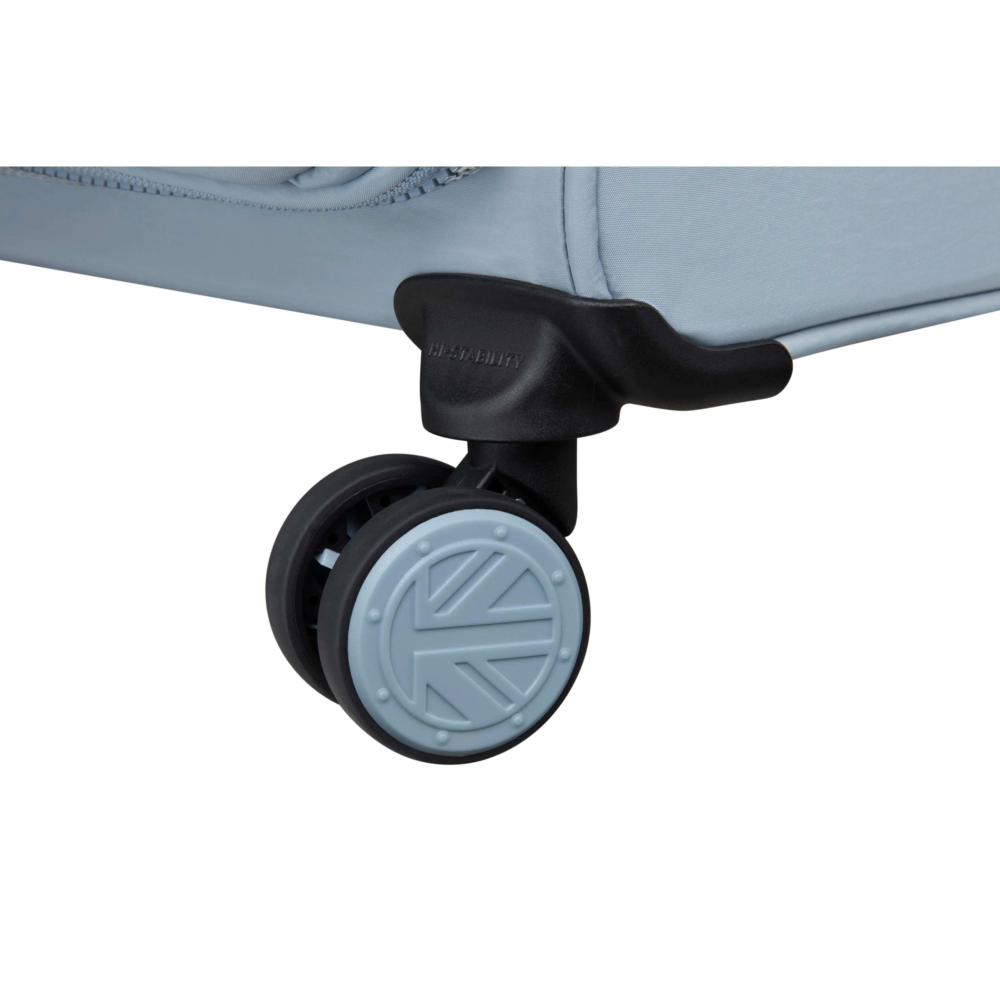 BRITBAG Ashdon 32" Softside Checked 8 Wheel Spinner (Light Blue) - Image 8