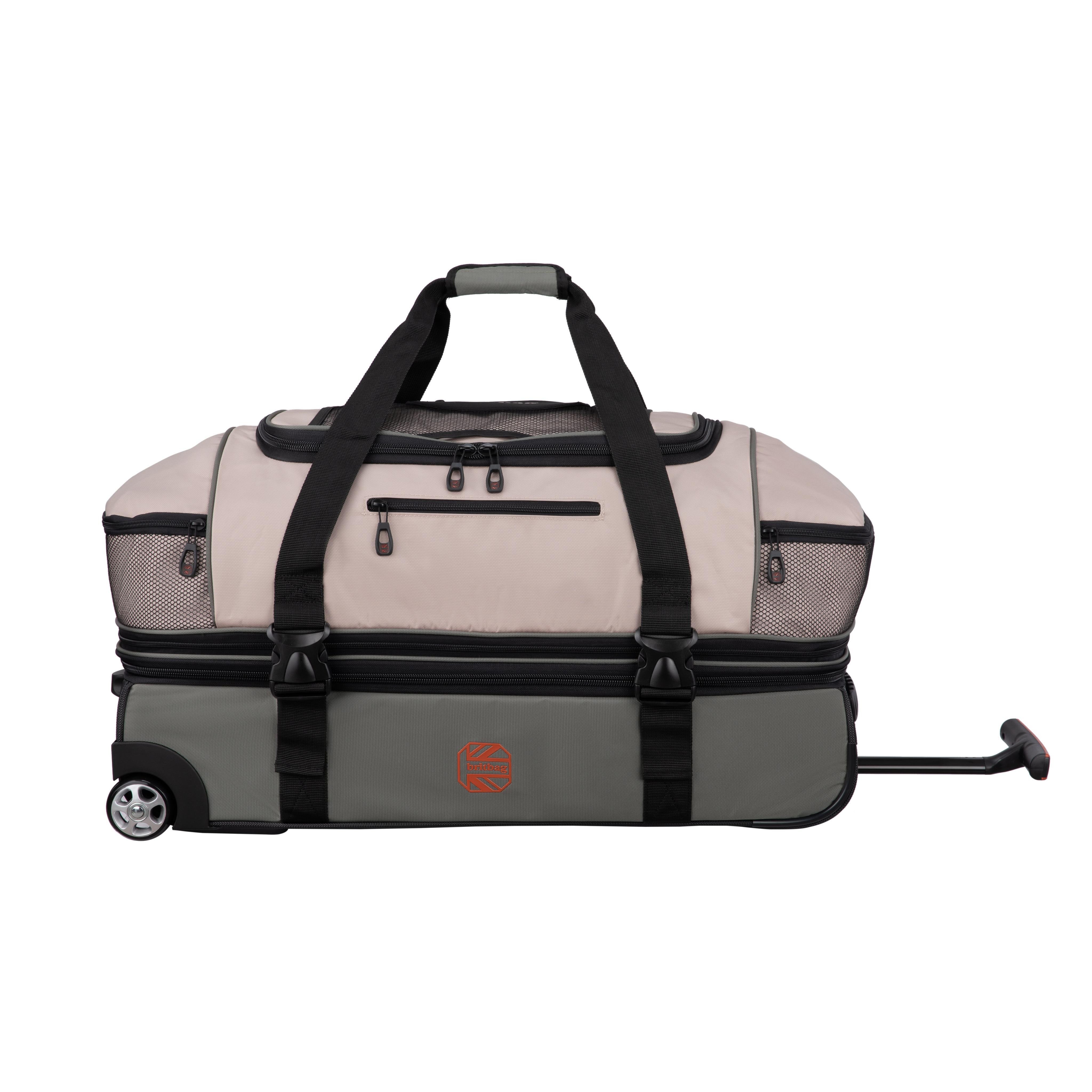 BRITBAG Jakarta Travel Rolling Duffel (Tan / Olive) - Image 6