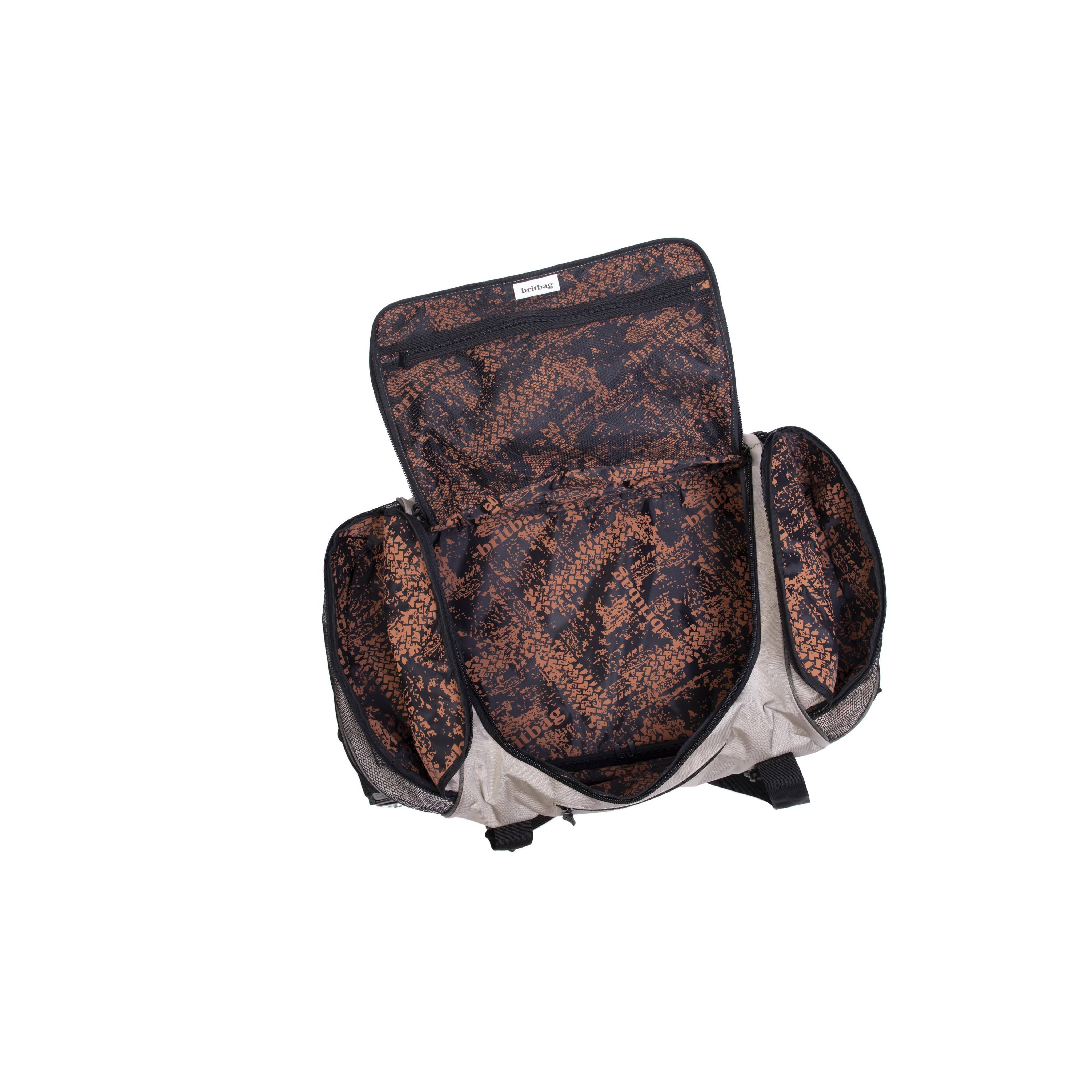 BRITBAG Jakarta Travel Rolling Duffel (Tan / Olive) - Image 9