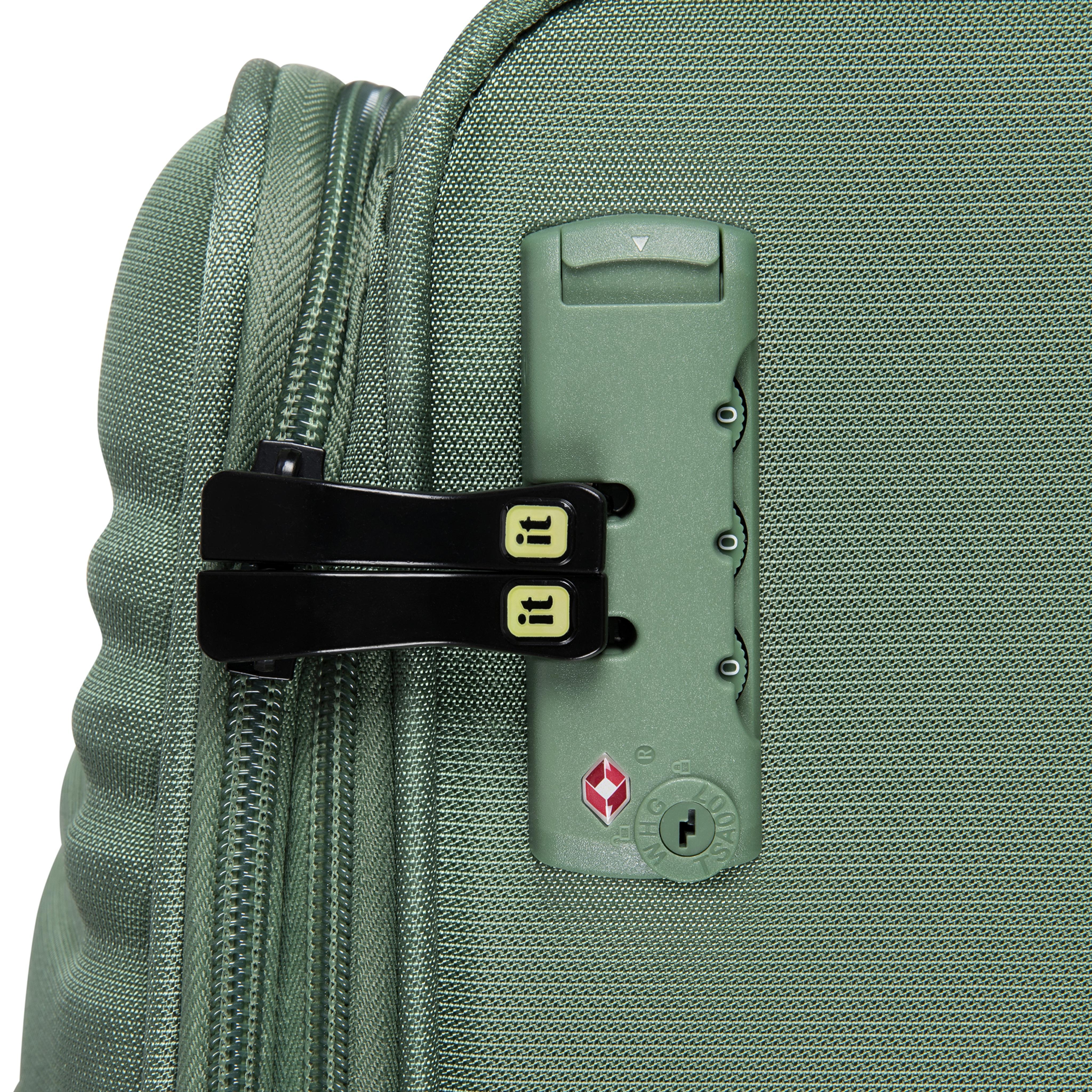 Circulator 22" Softside Carry-On 8 Wheel Expandable Spinner (Hedge Green) - Image 6
