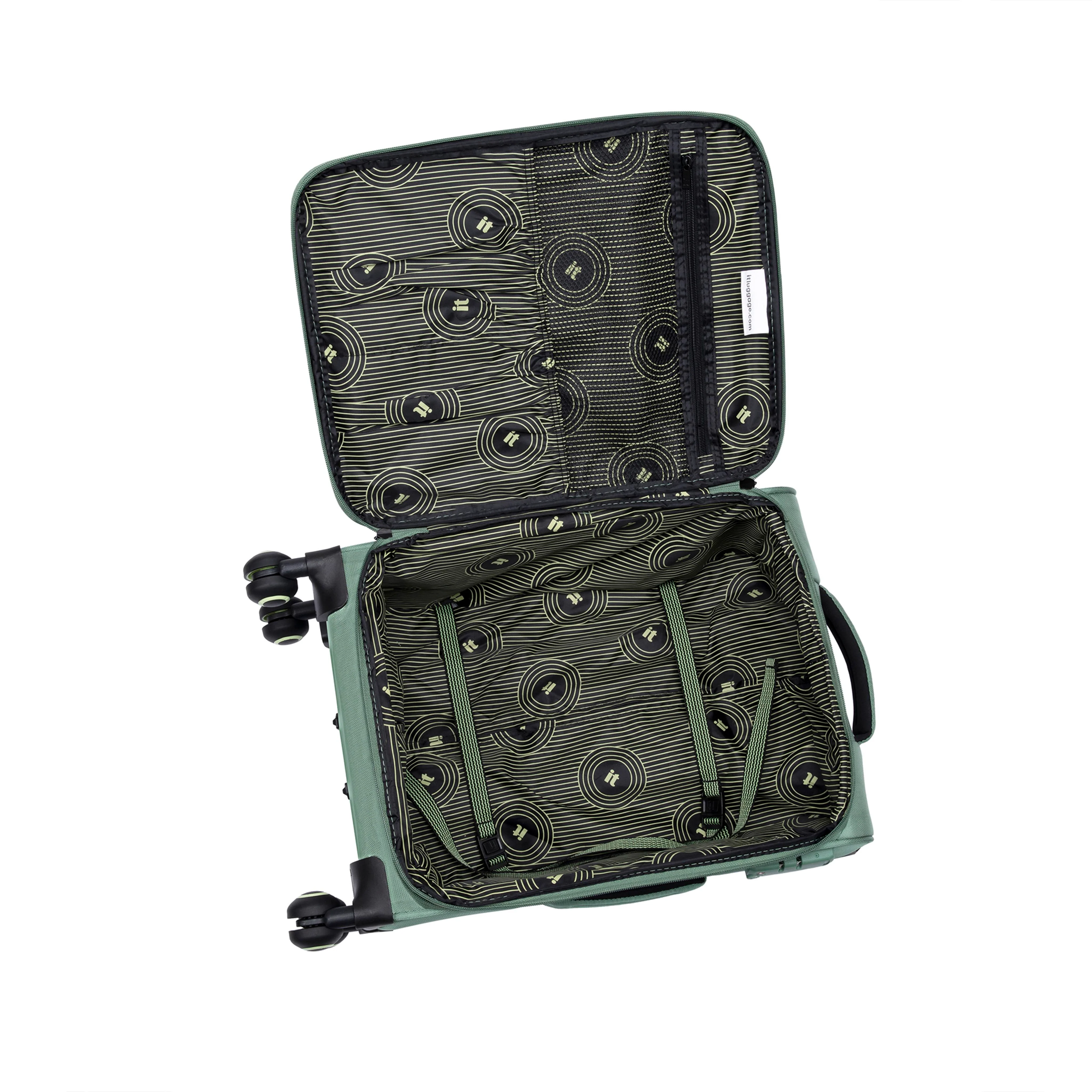 Circulator 22" Softside Carry-On 8 Wheel Expandable Spinner (Hedge Green) - Image 7