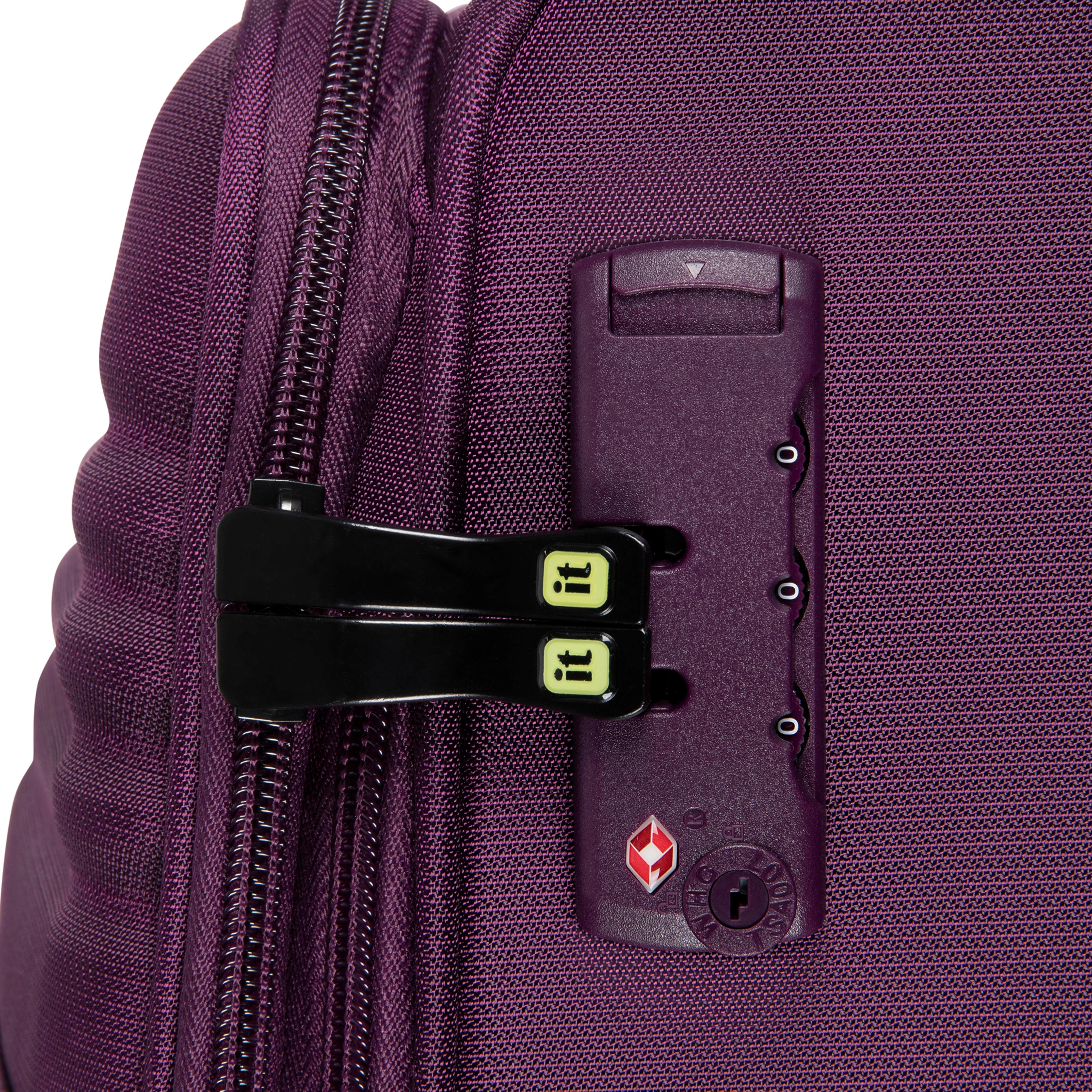 Circulator 22" Softside Carry-On 8 Wheel Expandable Spinner (Italian Plum) - Image 6
