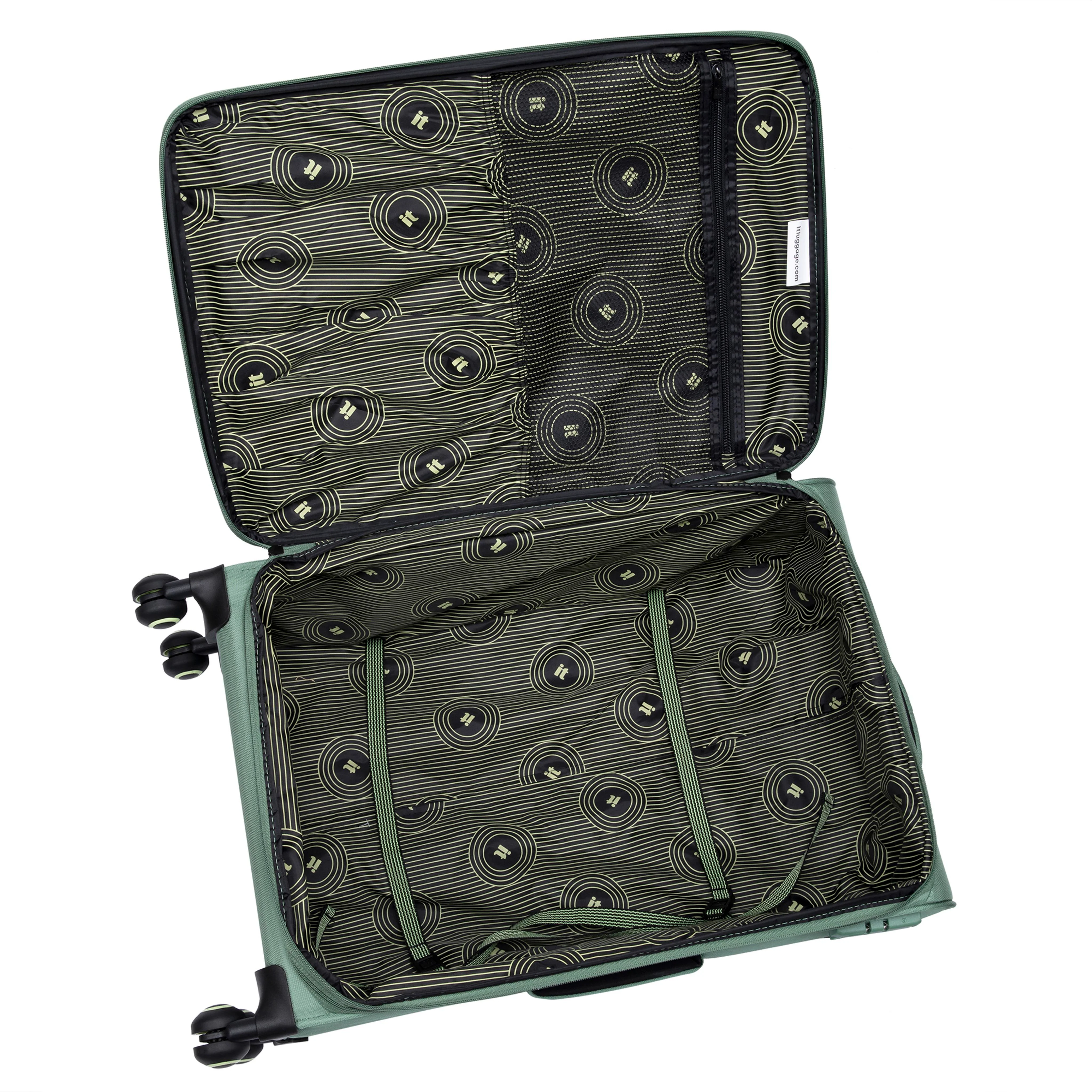 Circulator 28" Softside Checked 8 Wheel Expandable Spinner (Hedge Green) - Image 7
