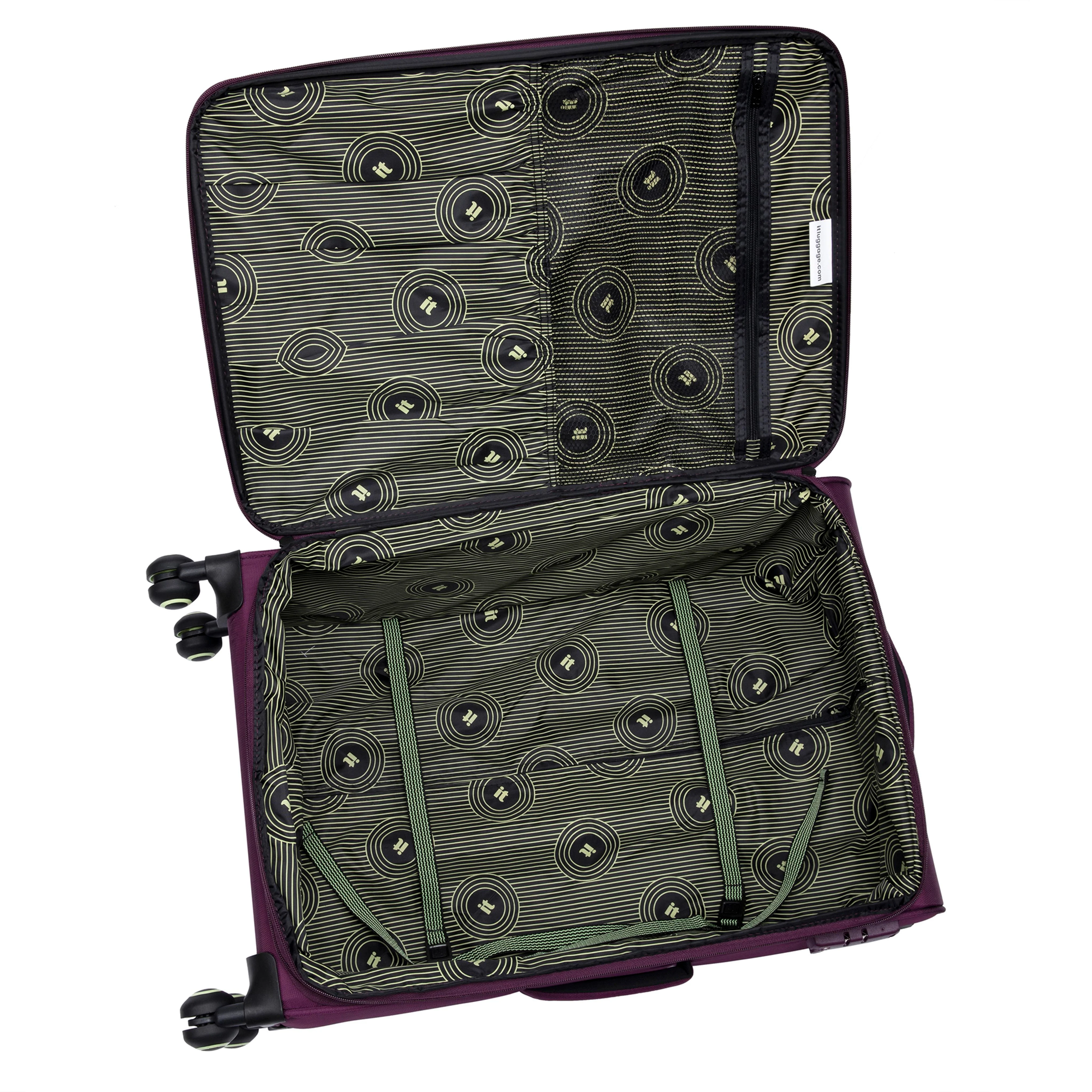 Circulator 28" Softside Checked 8 Wheel Expandable Spinner (Italian Plum) - Image 7
