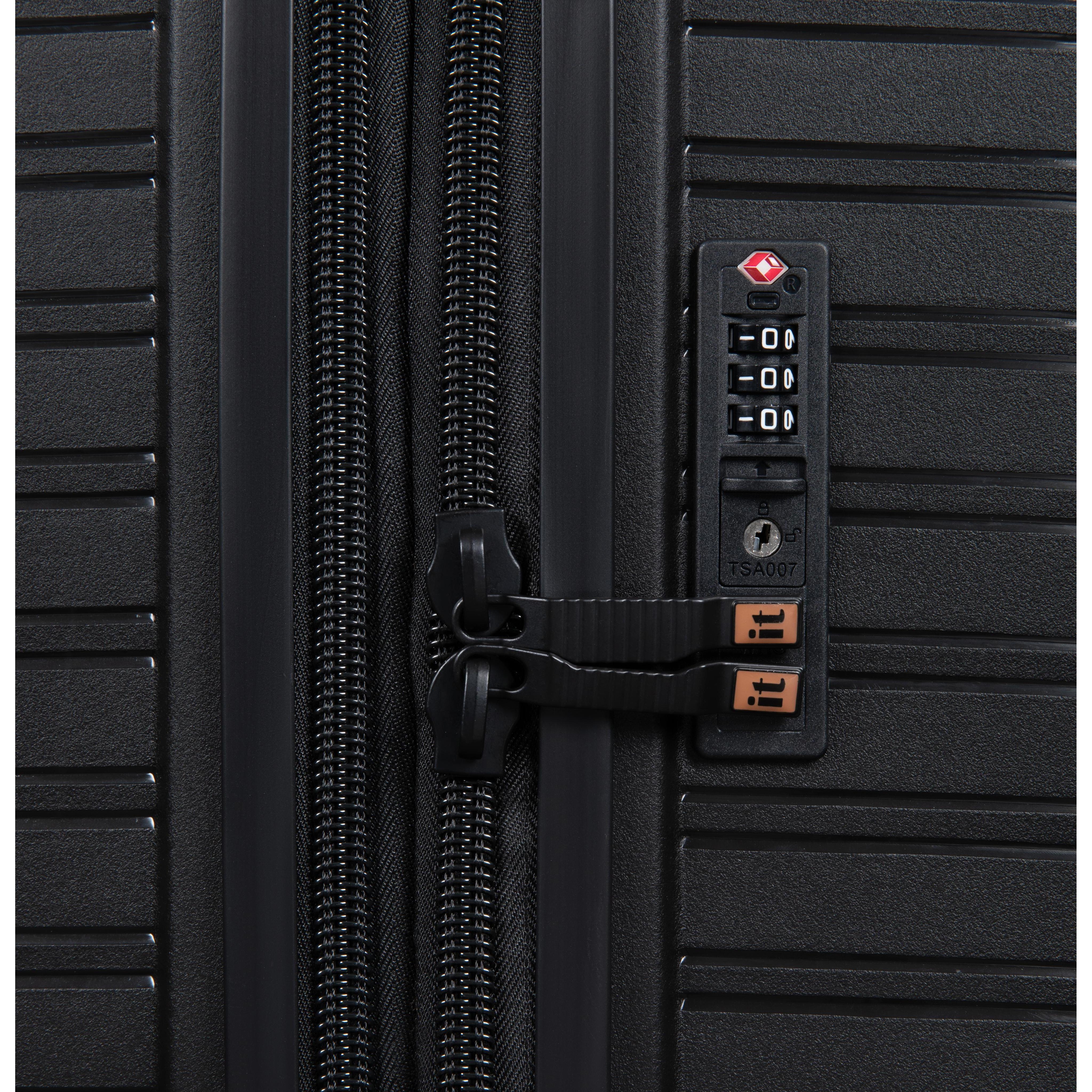 Continuous 22" Hardside Carry-On 8 Wheel Expandable Spinner (Black) - Image 6