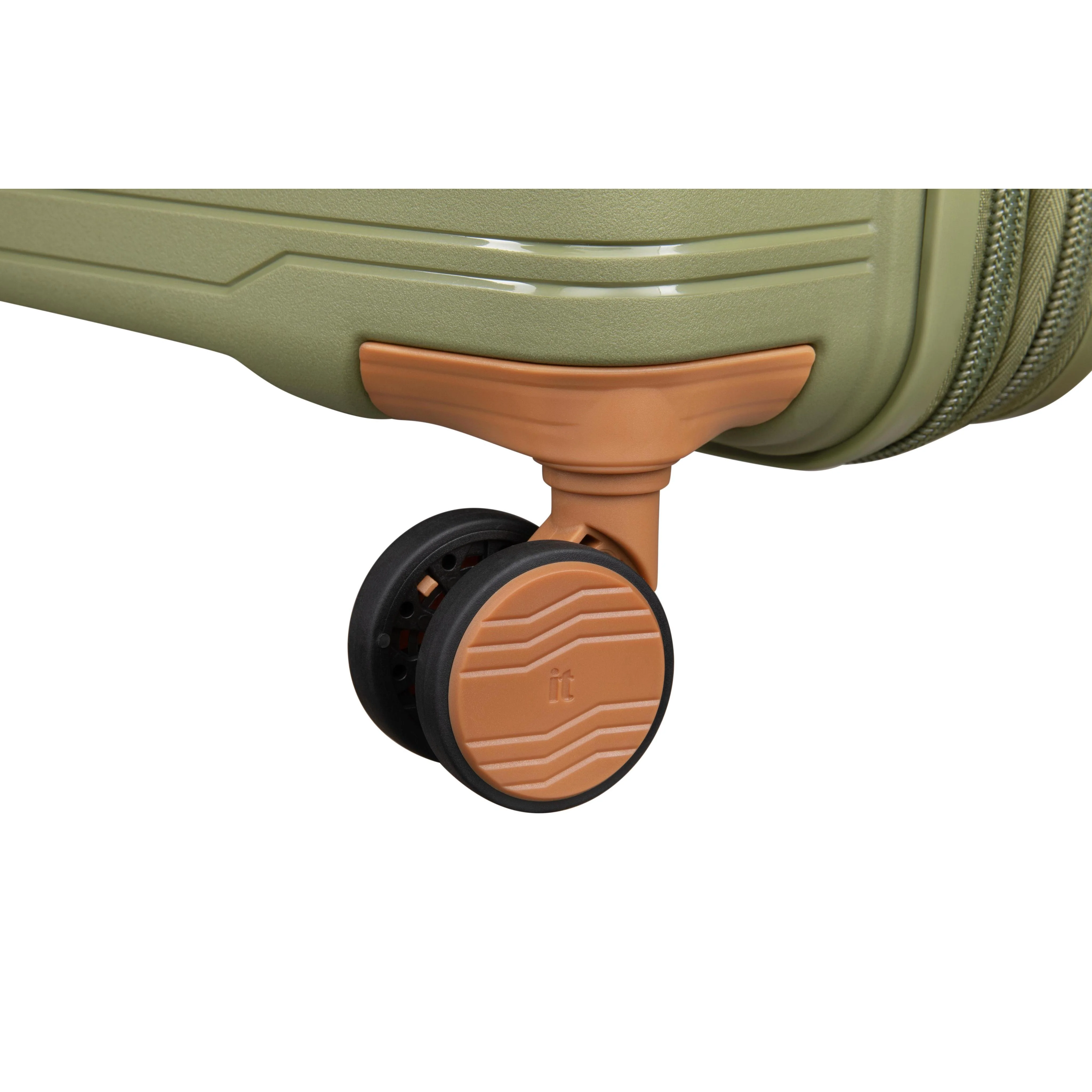 Continuous 22" Hardside Carry-On 8 Wheel Expandable Spinner (Olive Drab) - Image 8