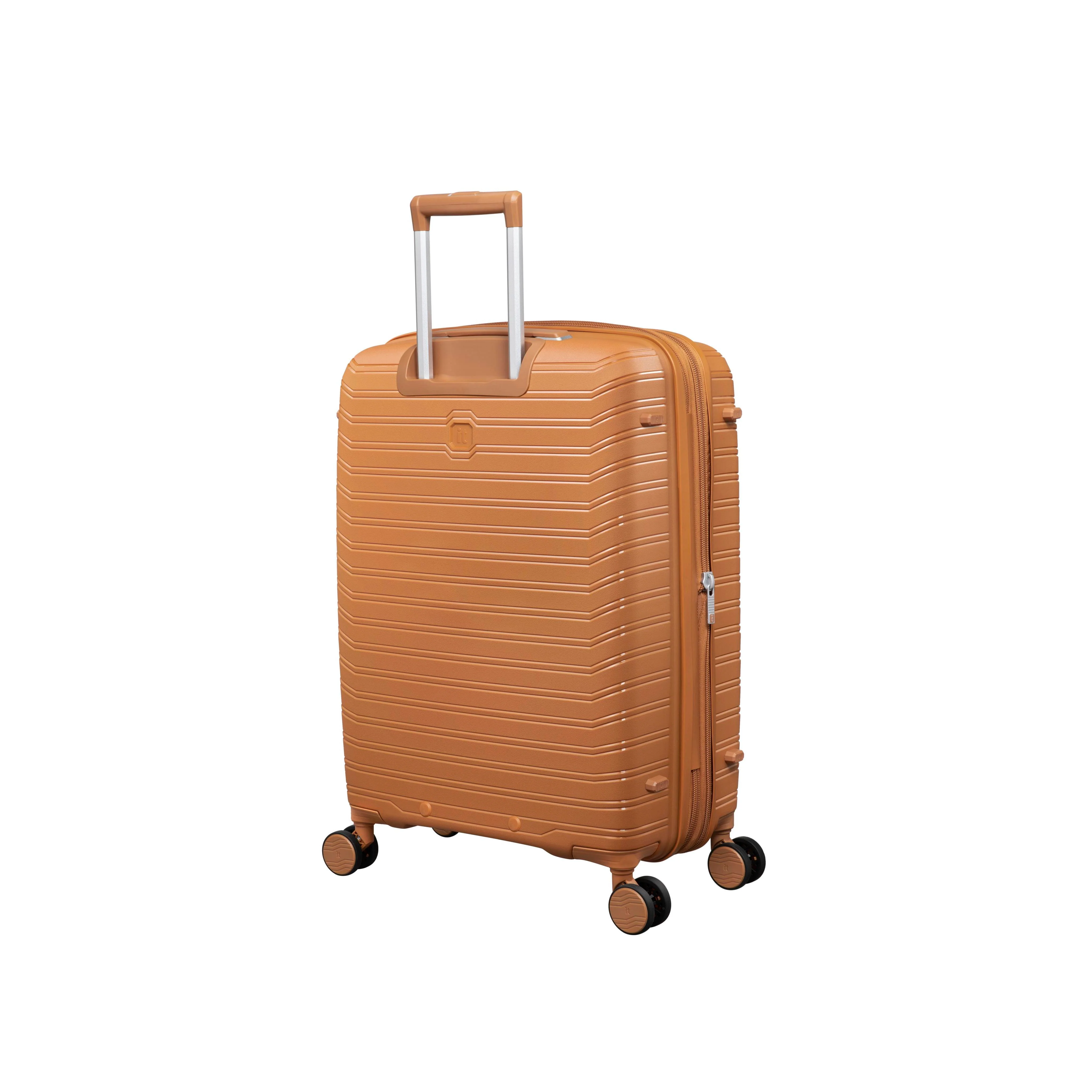 Continuous 22" Hardside Carry-On 8 Wheel Expandable Spinner (Pumpkin Spice) - Image 3