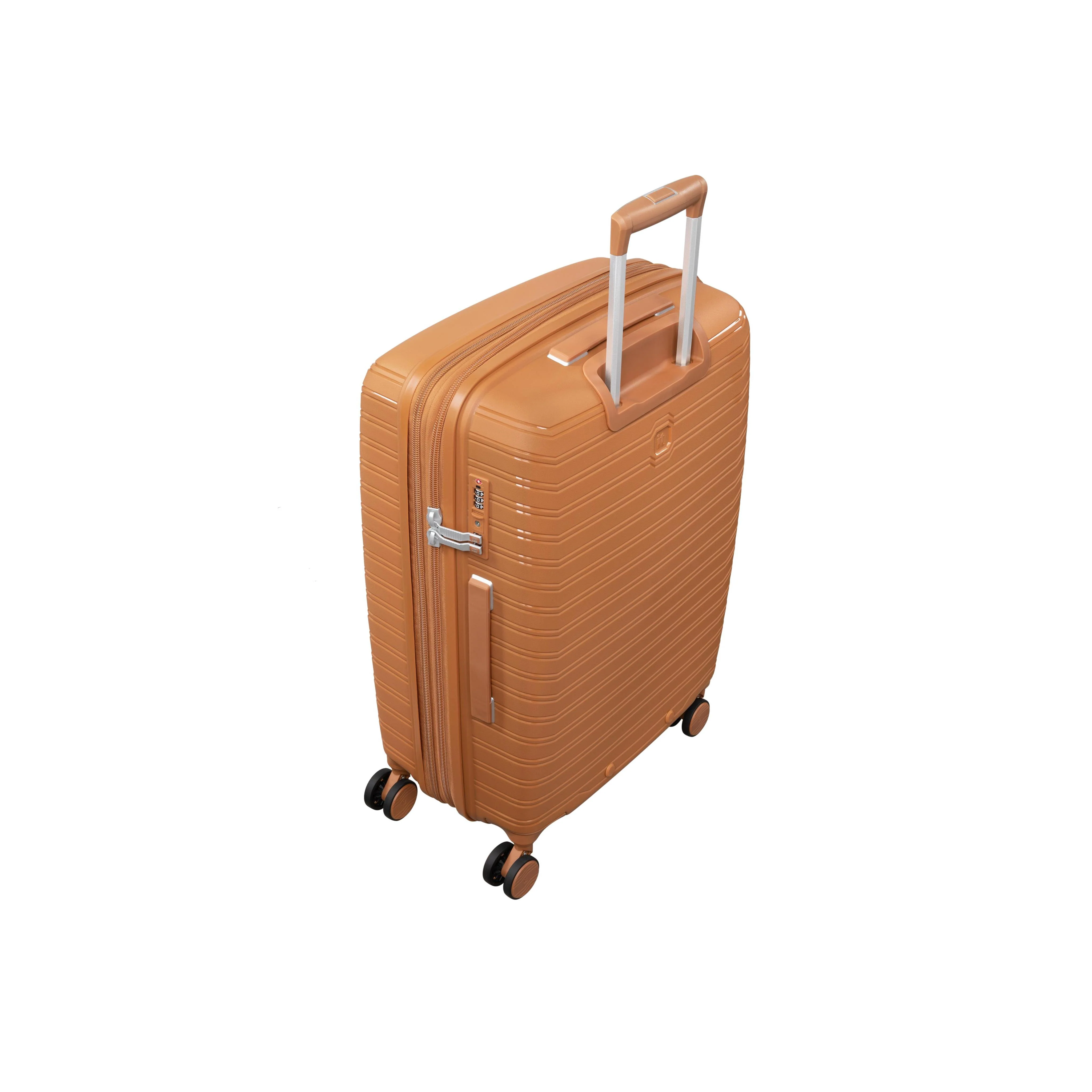 Continuous 22" Hardside Carry-On 8 Wheel Expandable Spinner (Pumpkin Spice) - Image 4