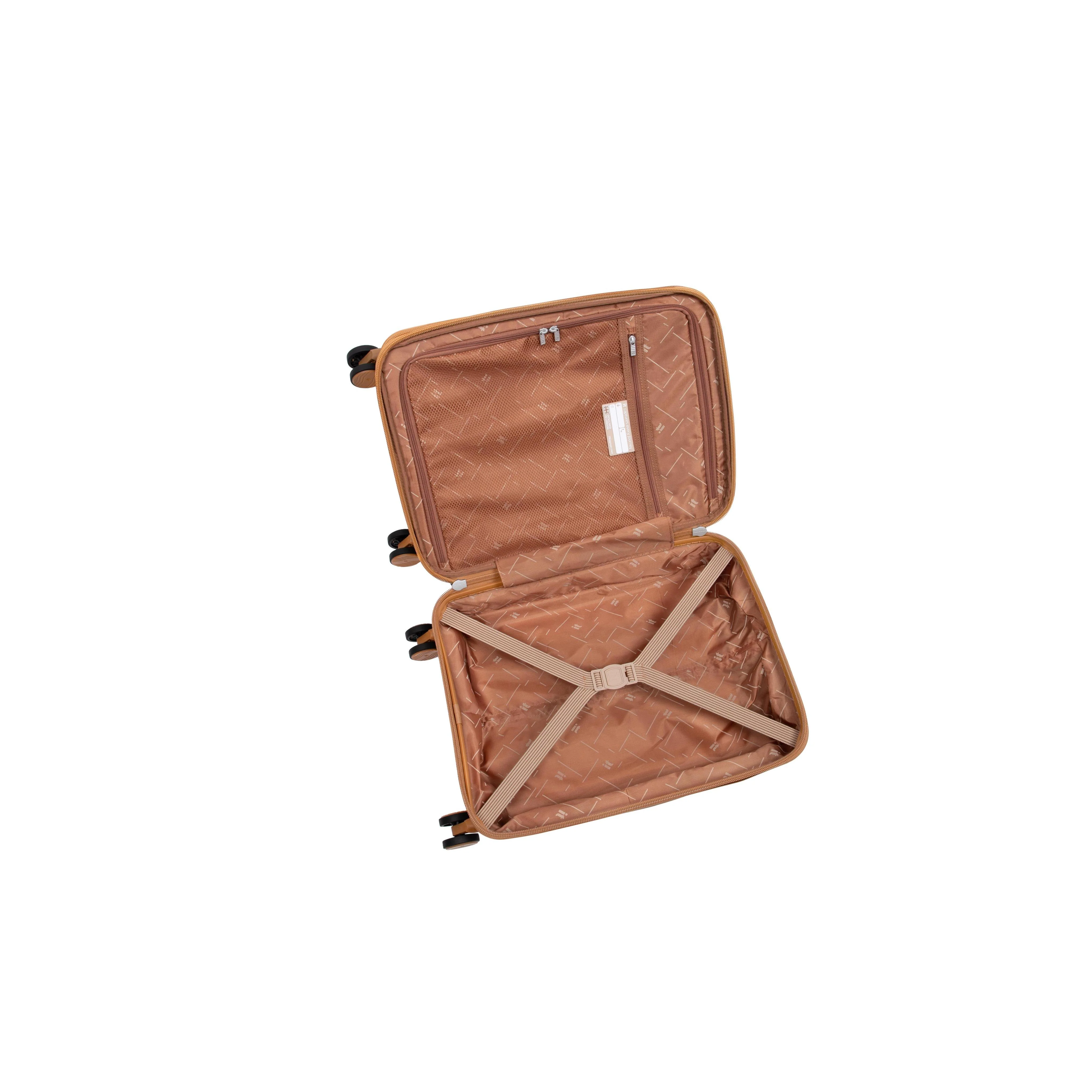 Continuous 22" Hardside Carry-On 8 Wheel Expandable Spinner (Pumpkin Spice) - Image 7