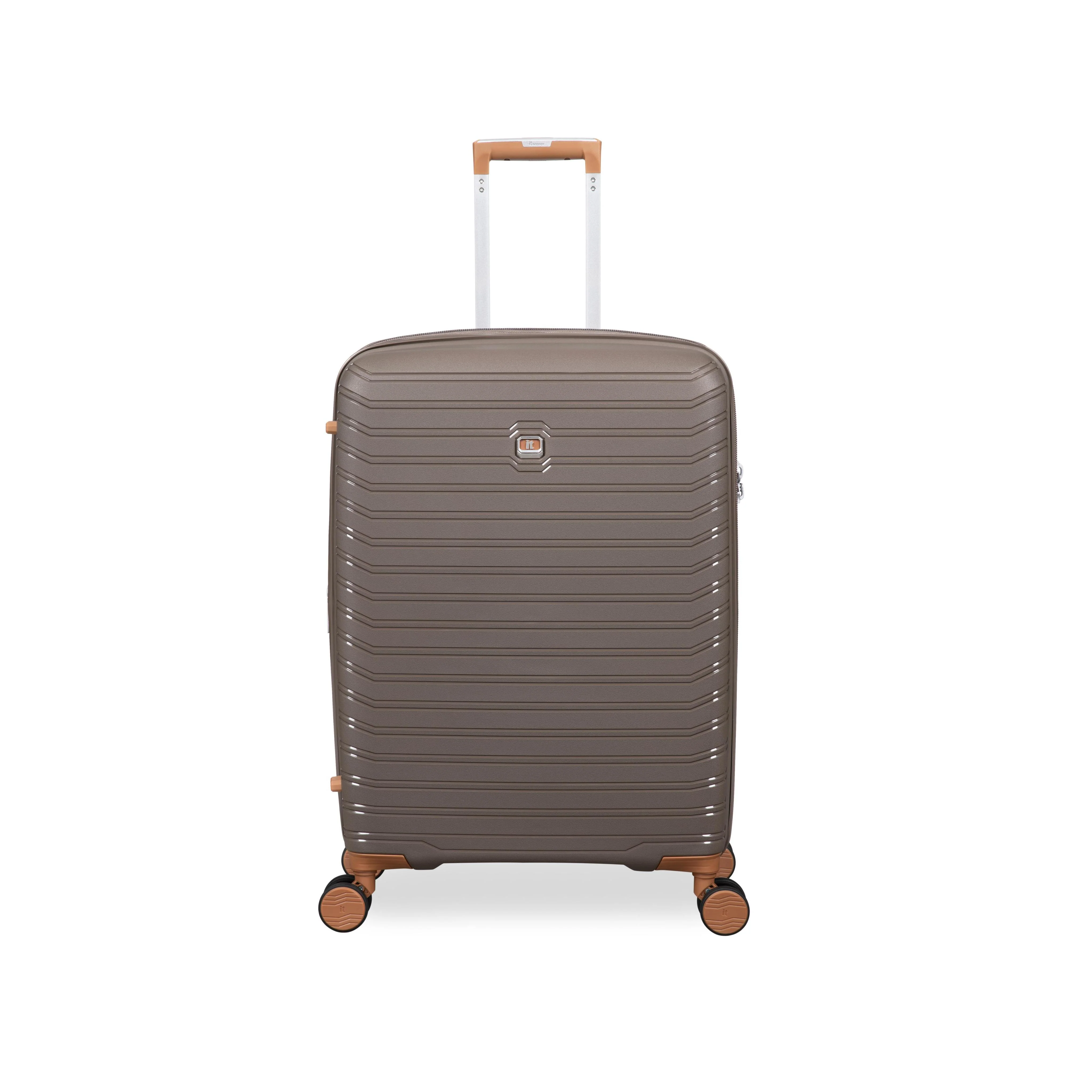Continuous 4 Piece Hardside Expandable 8 Wheel Spinner Luggage Set (Coffee Quartz) - Image 10
