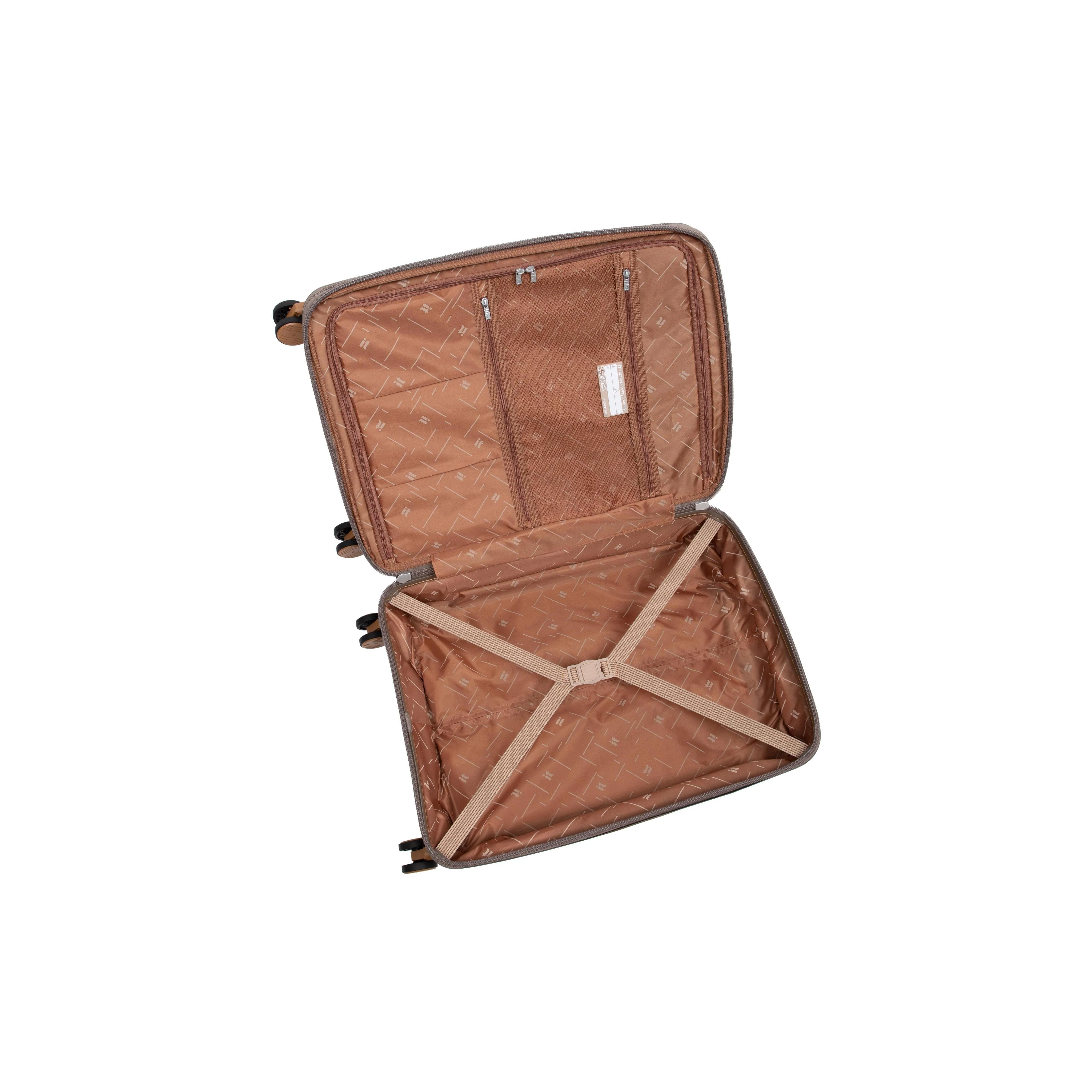 Continuous 4 Piece Hardside Expandable 8 Wheel Spinner Luggage Set (Coffee Quartz) - Image 17