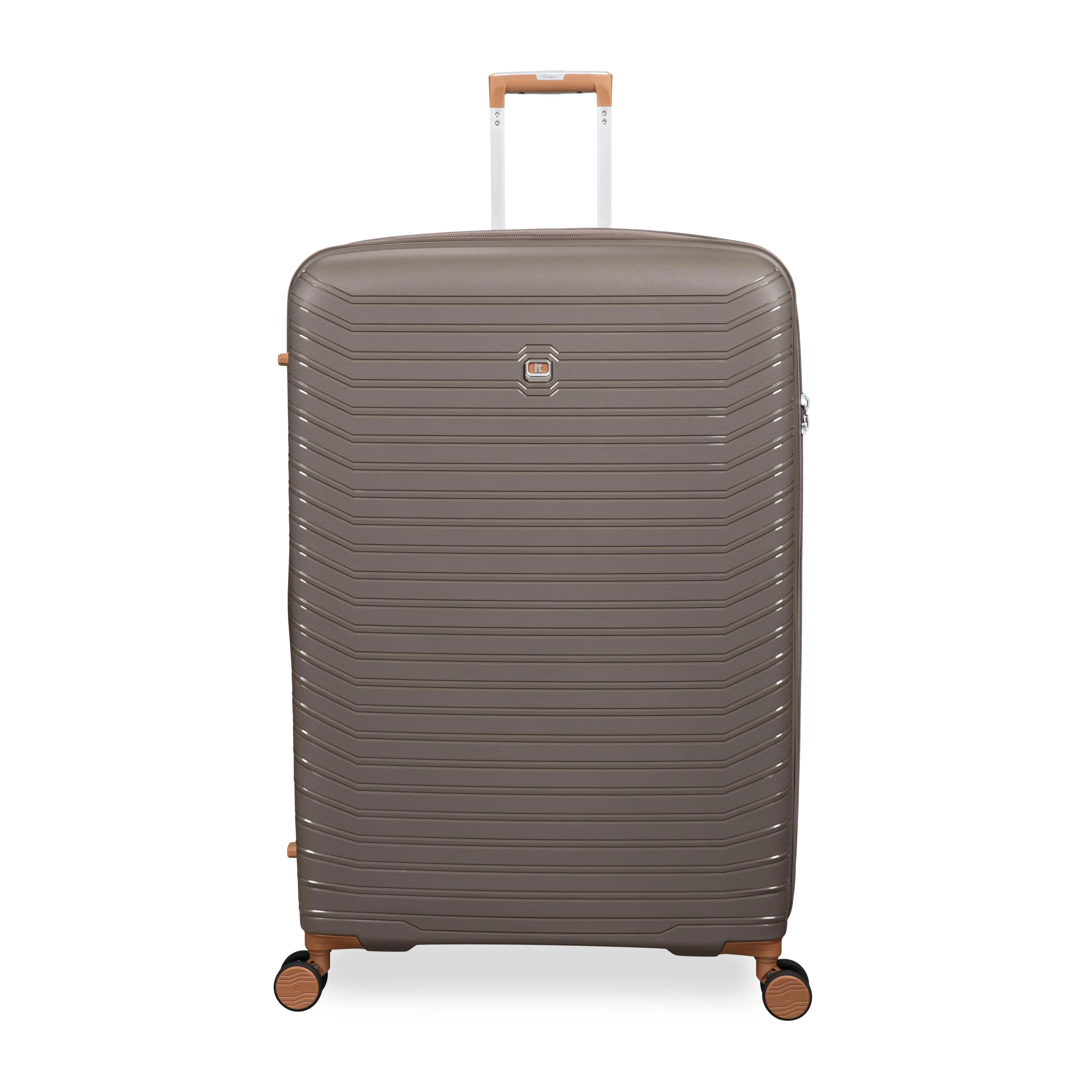 Continuous 4 Piece Hardside Expandable 8 Wheel Spinner Luggage Set (Coffee Quartz) - Image 8