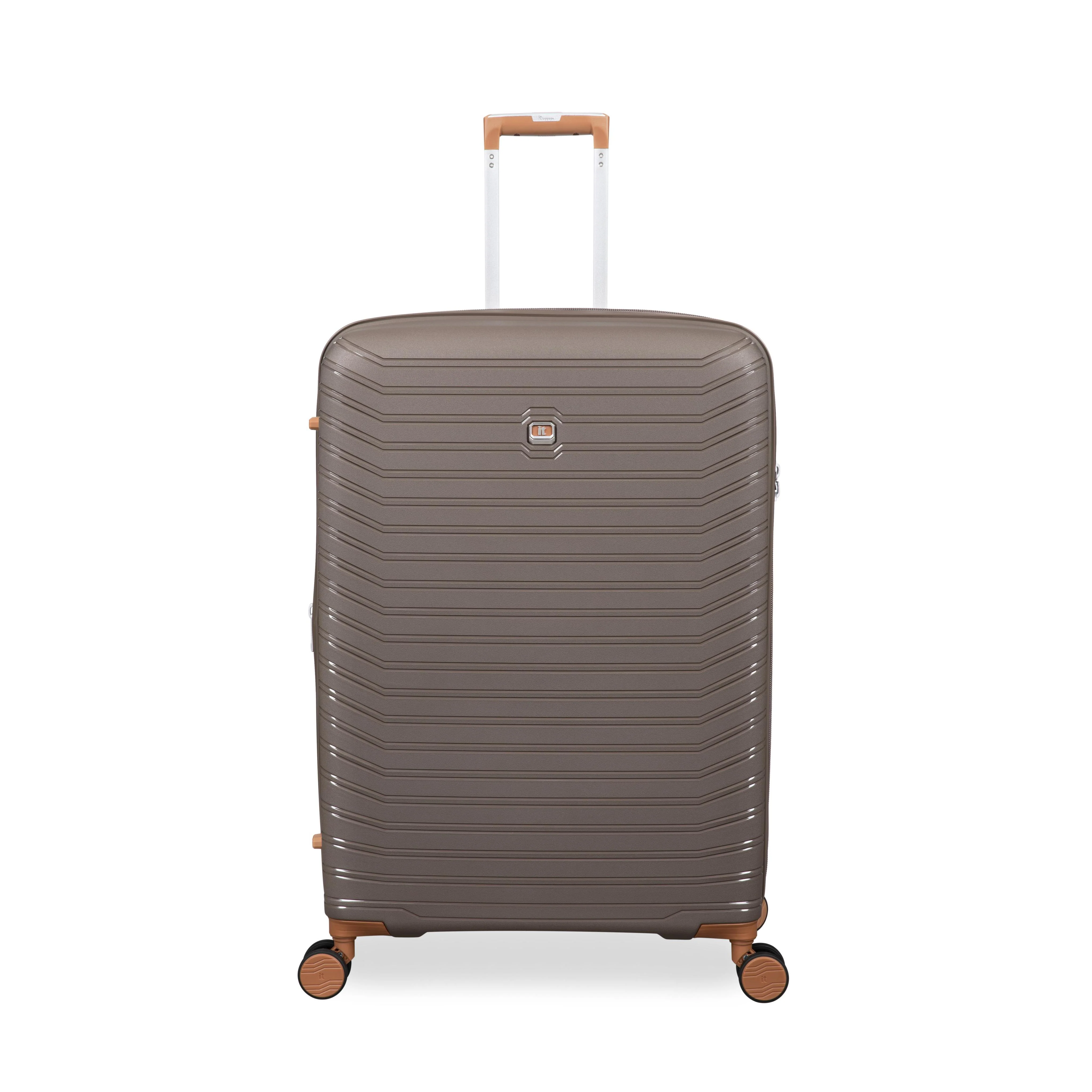 Continuous 4 Piece Hardside Expandable 8 Wheel Spinner Luggage Set (Coffee Quartz) - Image 9