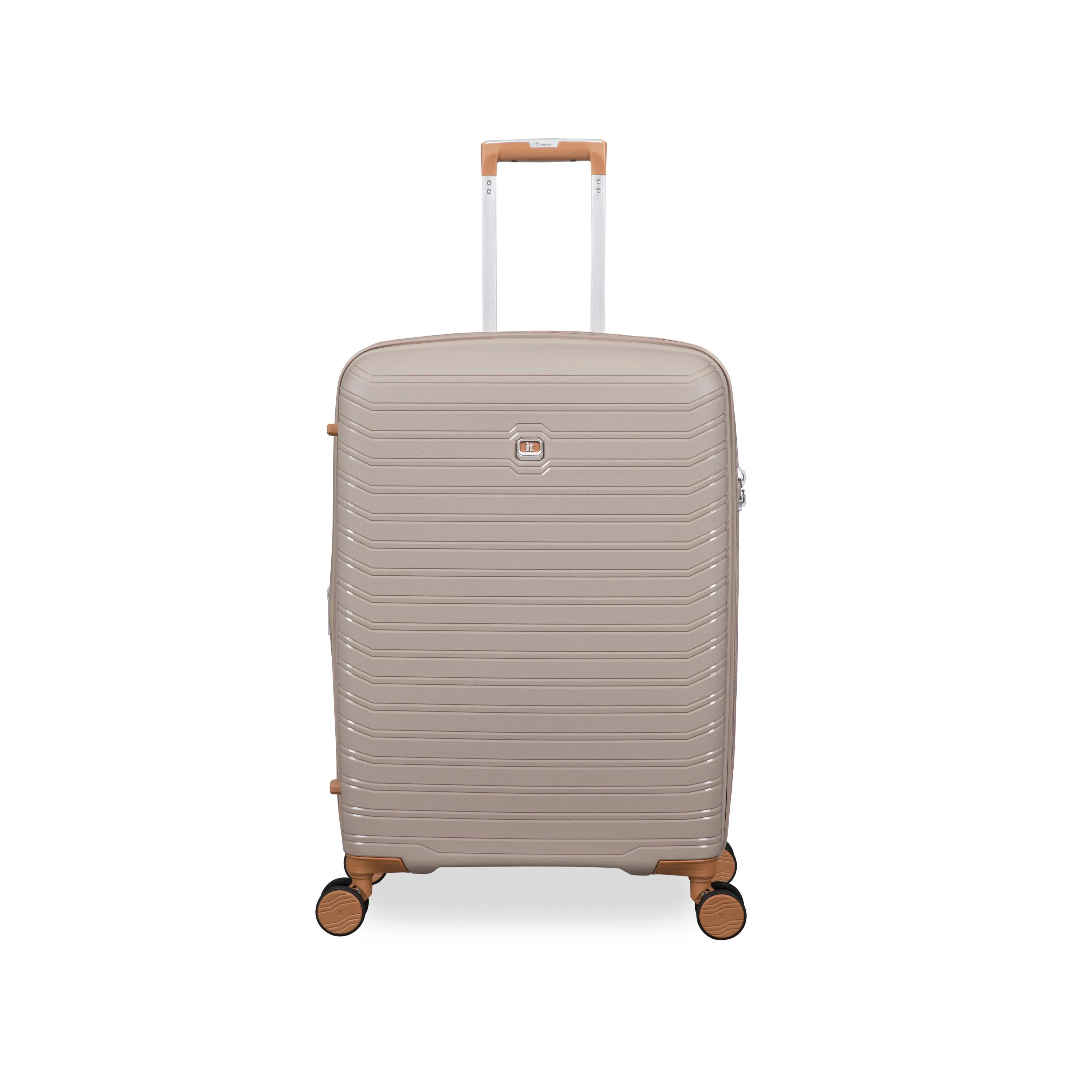 Continuous 4 Piece Hardside Expandable 8 Wheel Spinner Luggage Set (Crockery) - Image 10