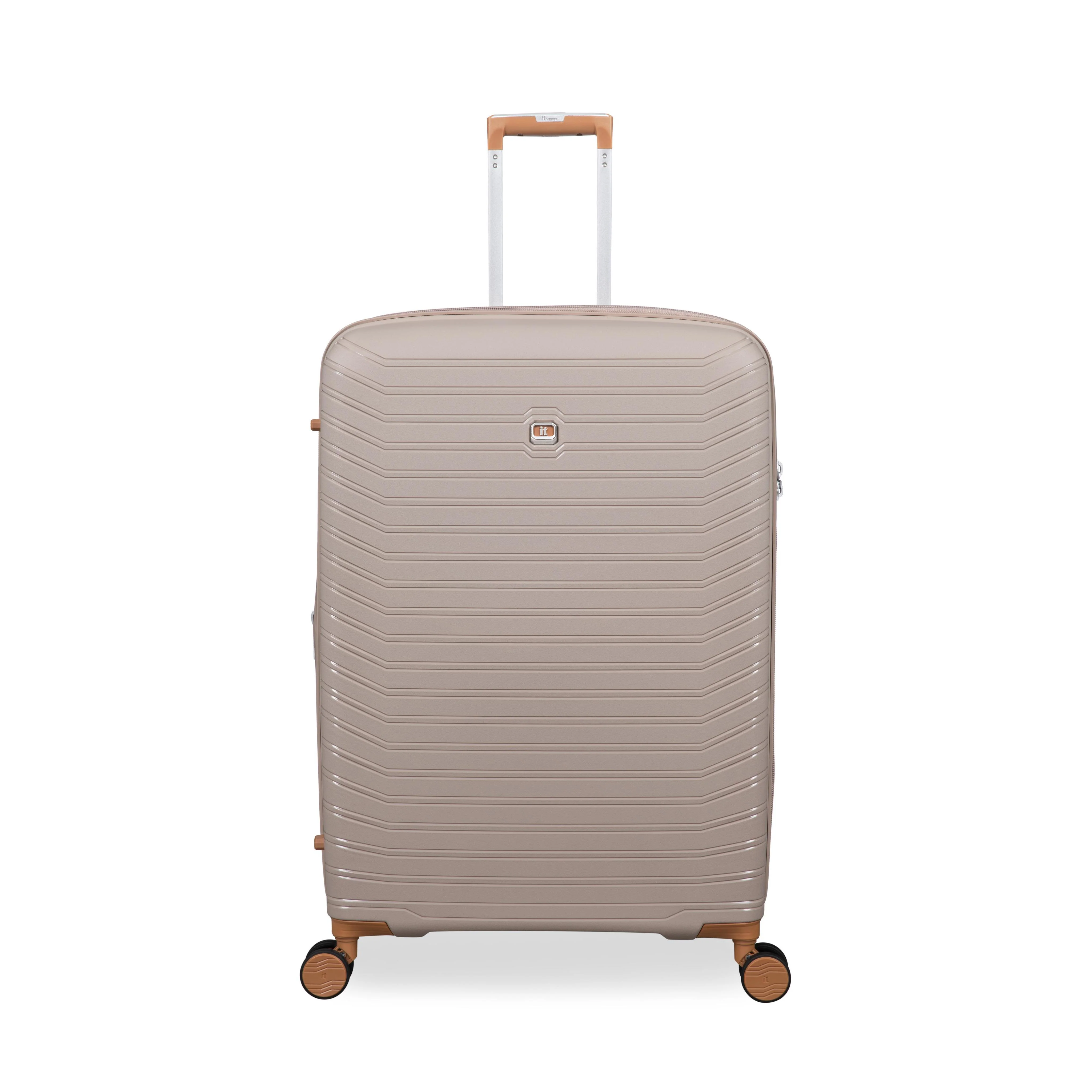 Continuous 4 Piece Hardside Expandable 8 Wheel Spinner Luggage Set (Crockery) - Image 9