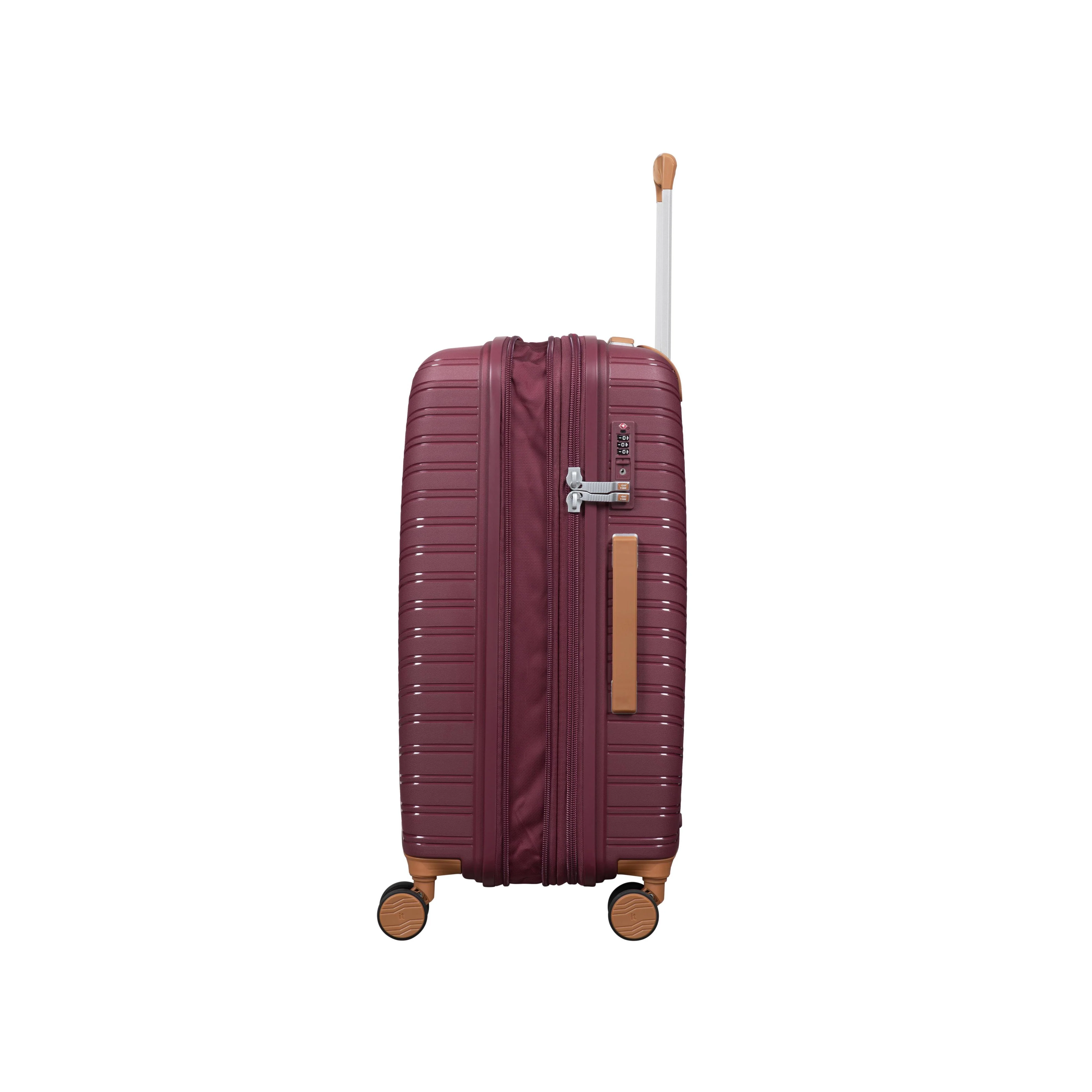 Continuous 4 Piece Hardside Expandable 8 Wheel Spinner Luggage Set (French Port) - Image 14