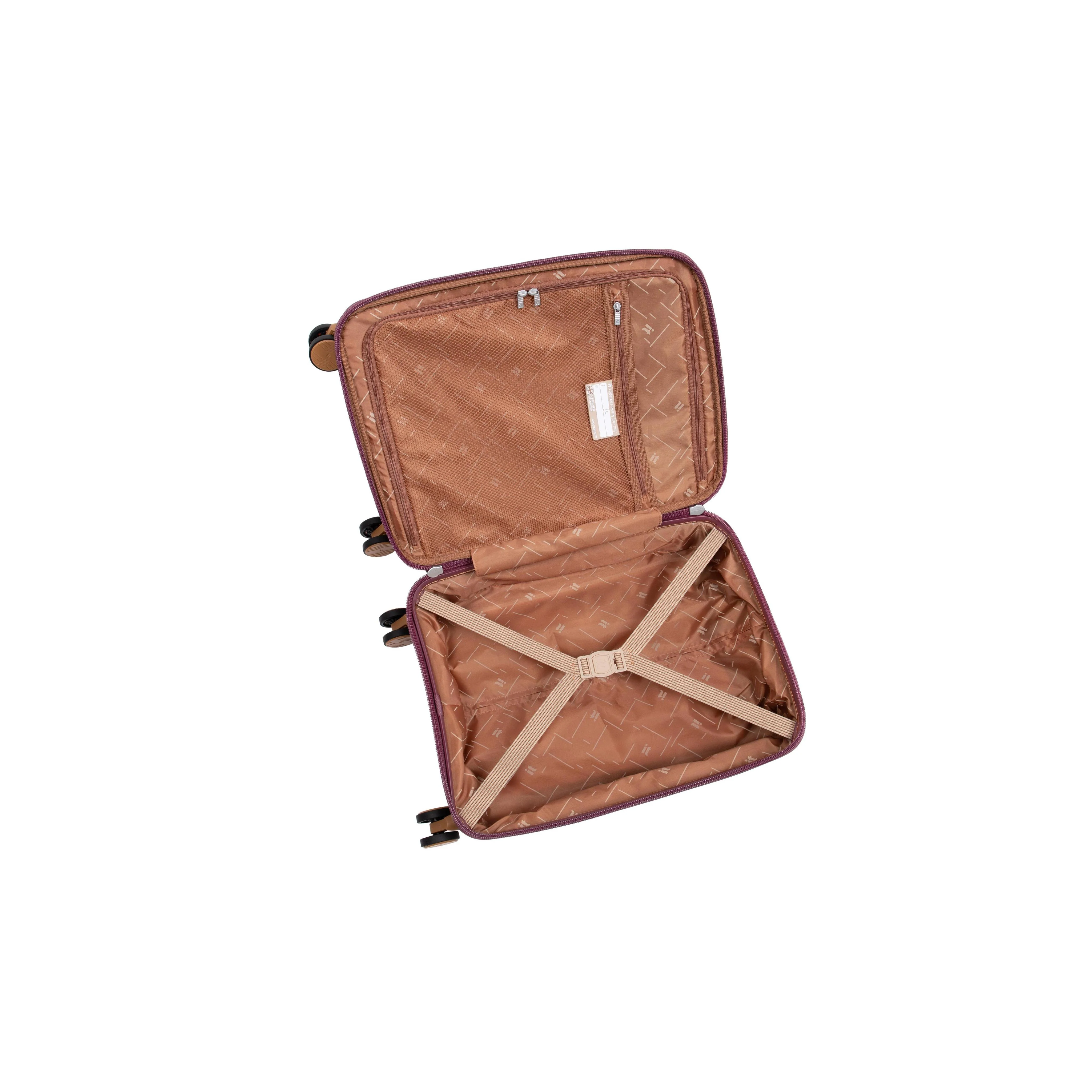 Continuous 4 Piece Hardside Expandable 8 Wheel Spinner Luggage Set (French Port) - Image 16