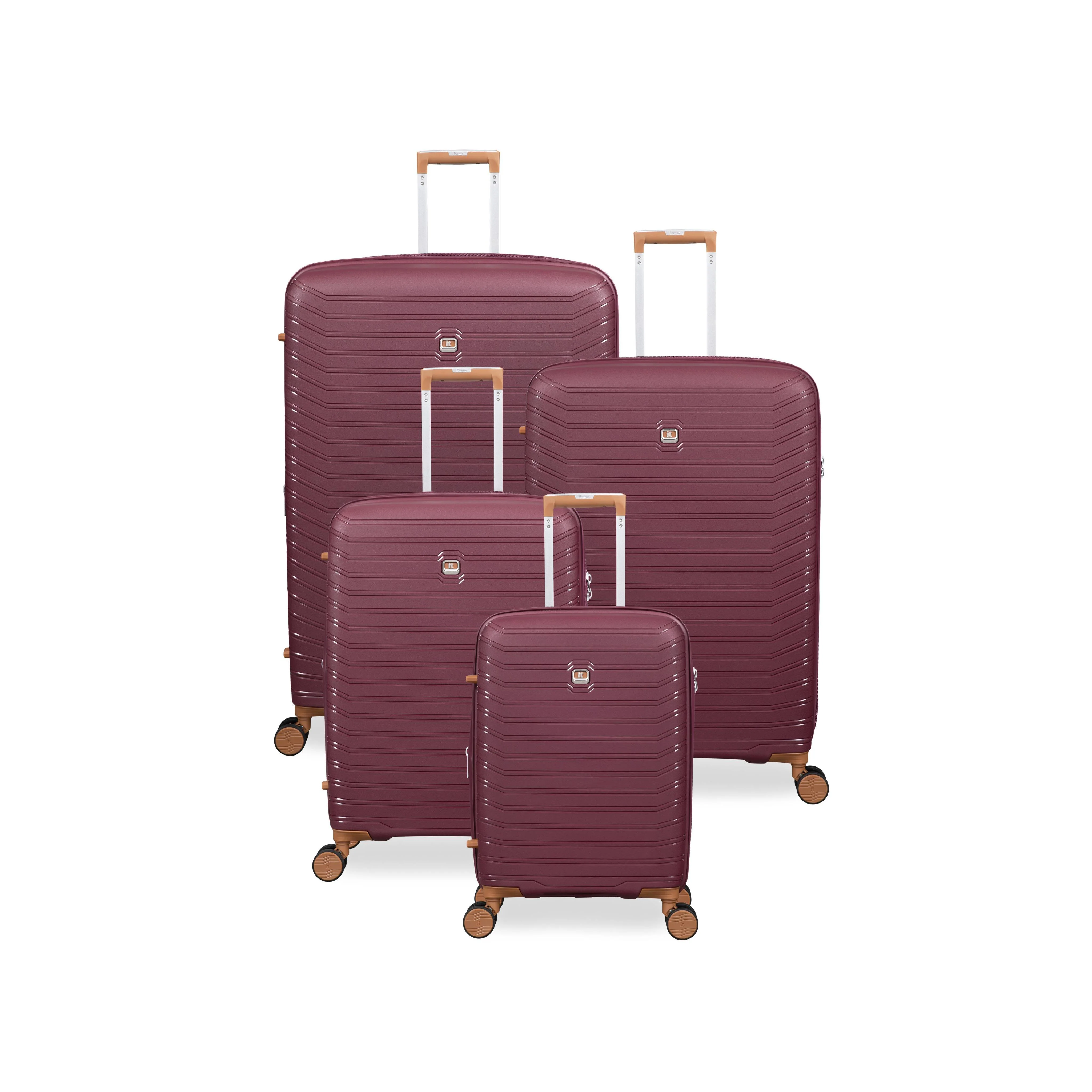 Continuous 4 Piece Hardside Expandable 8 Wheel Spinner Luggage Set (French Port) - Image 3