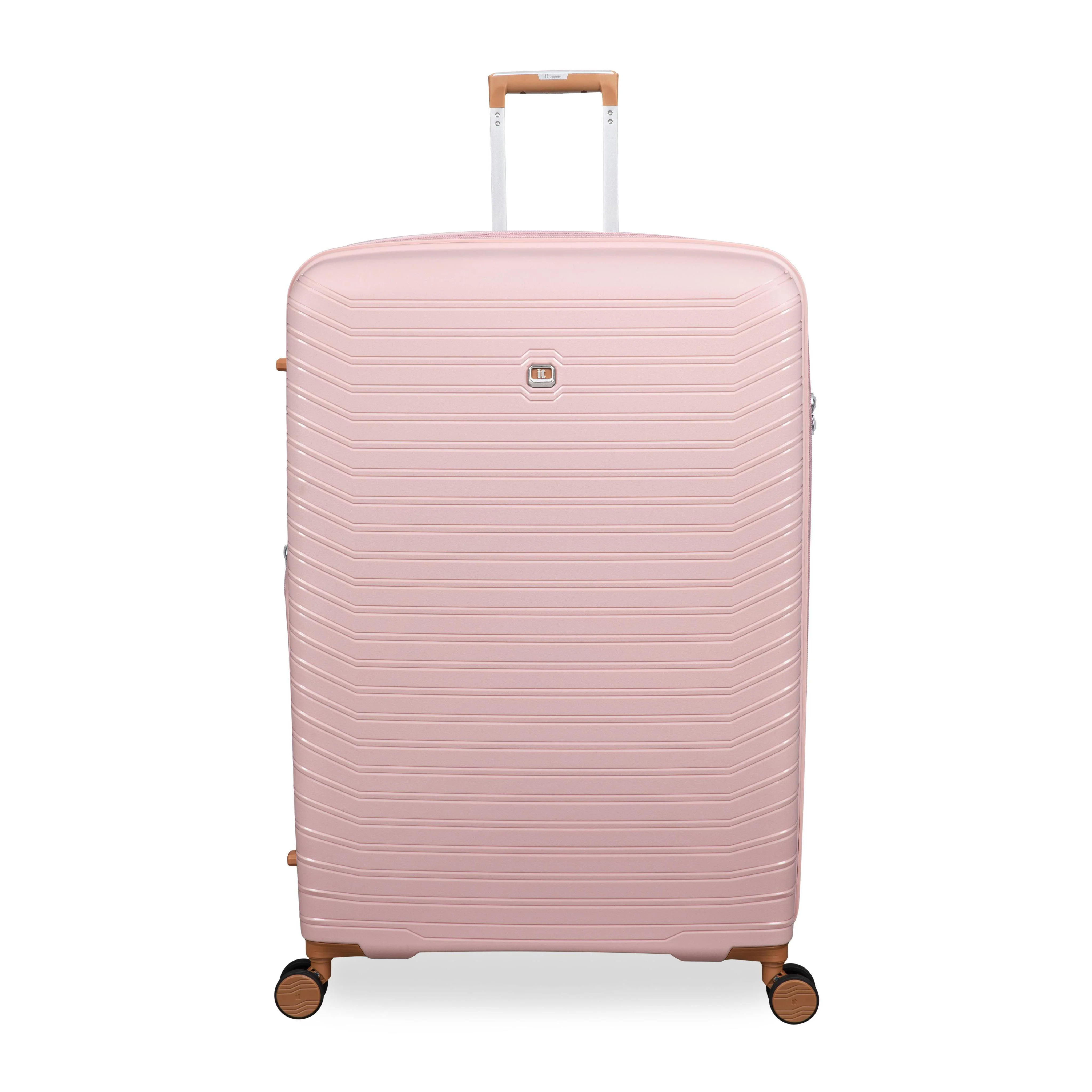 Continuous 4 Piece Hardside Expandable 8 Wheel Spinner Luggage Set (Peach Whip) - Image 8