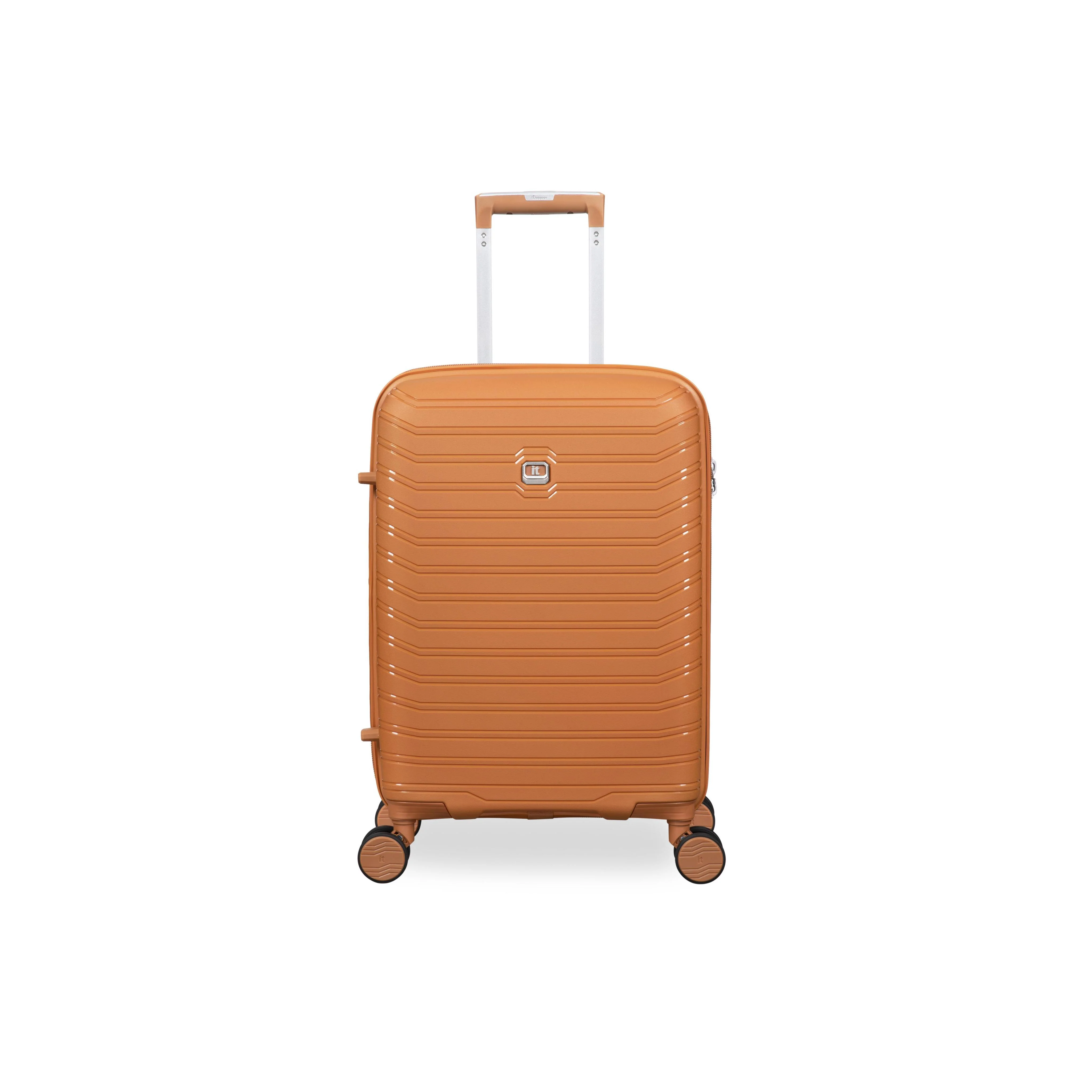 Continuous 4 Piece Hardside Expandable 8 Wheel Spinner Luggage Set (Pumpkin Spice) - Image 11