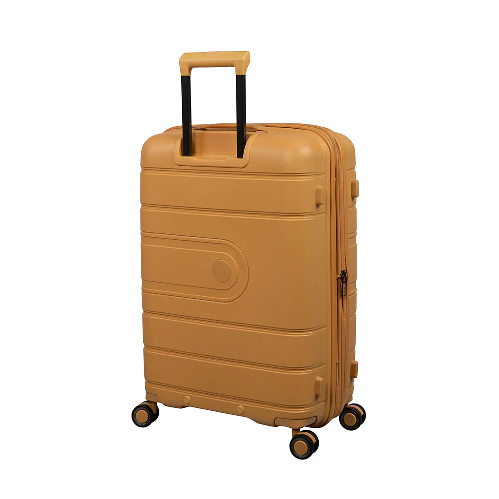 CLOSEOUT - ECO-Tough 26" Hardside Checked 8 Wheel Expandable Spinner (Honey Gold) - Image 3