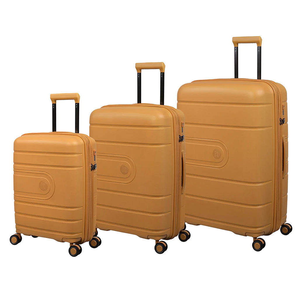 CLOSEOUT - ECO-Tough 26" Hardside Checked 8 Wheel Expandable Spinner (Honey Gold) - Image 7