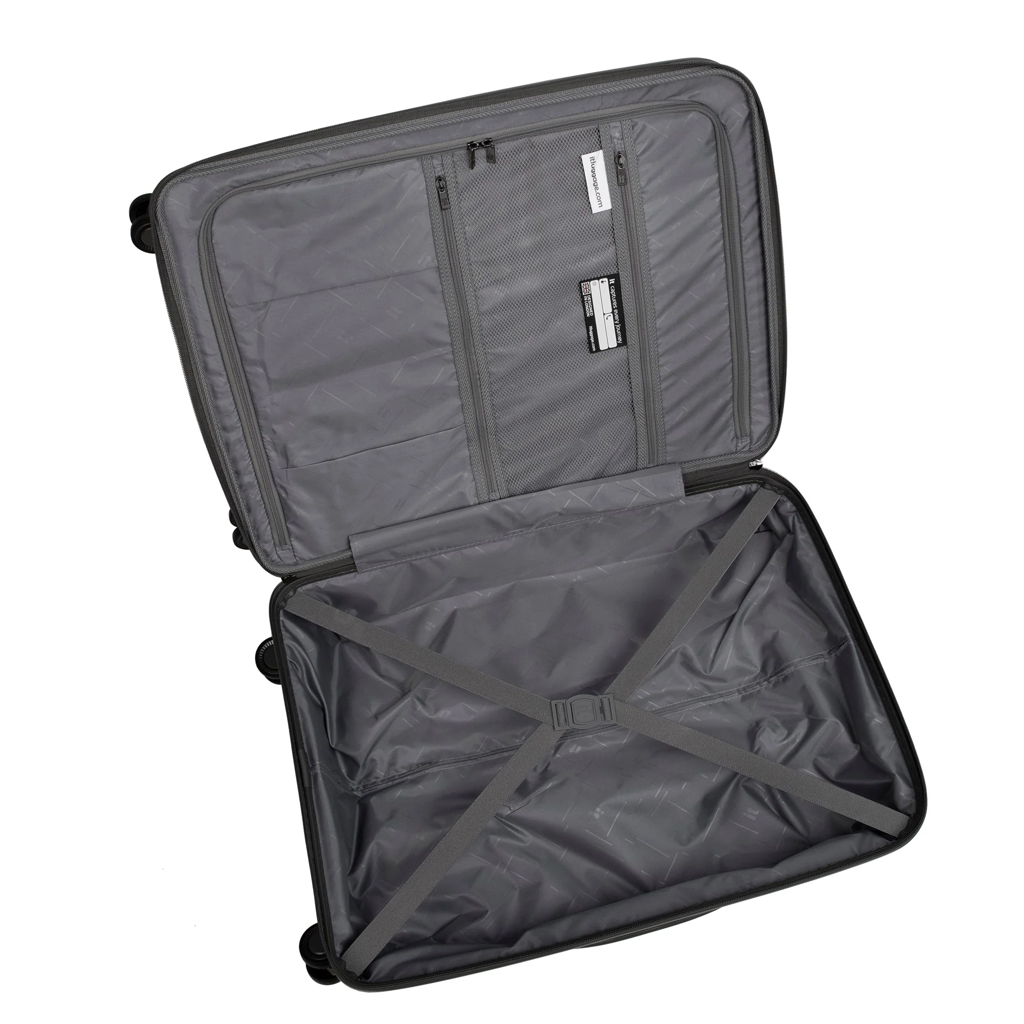 CLOSEOUT - ECO-Tough 26" Hardside Checked 8 Wheel Expandable Spinner (Honey Gold) - Image 8