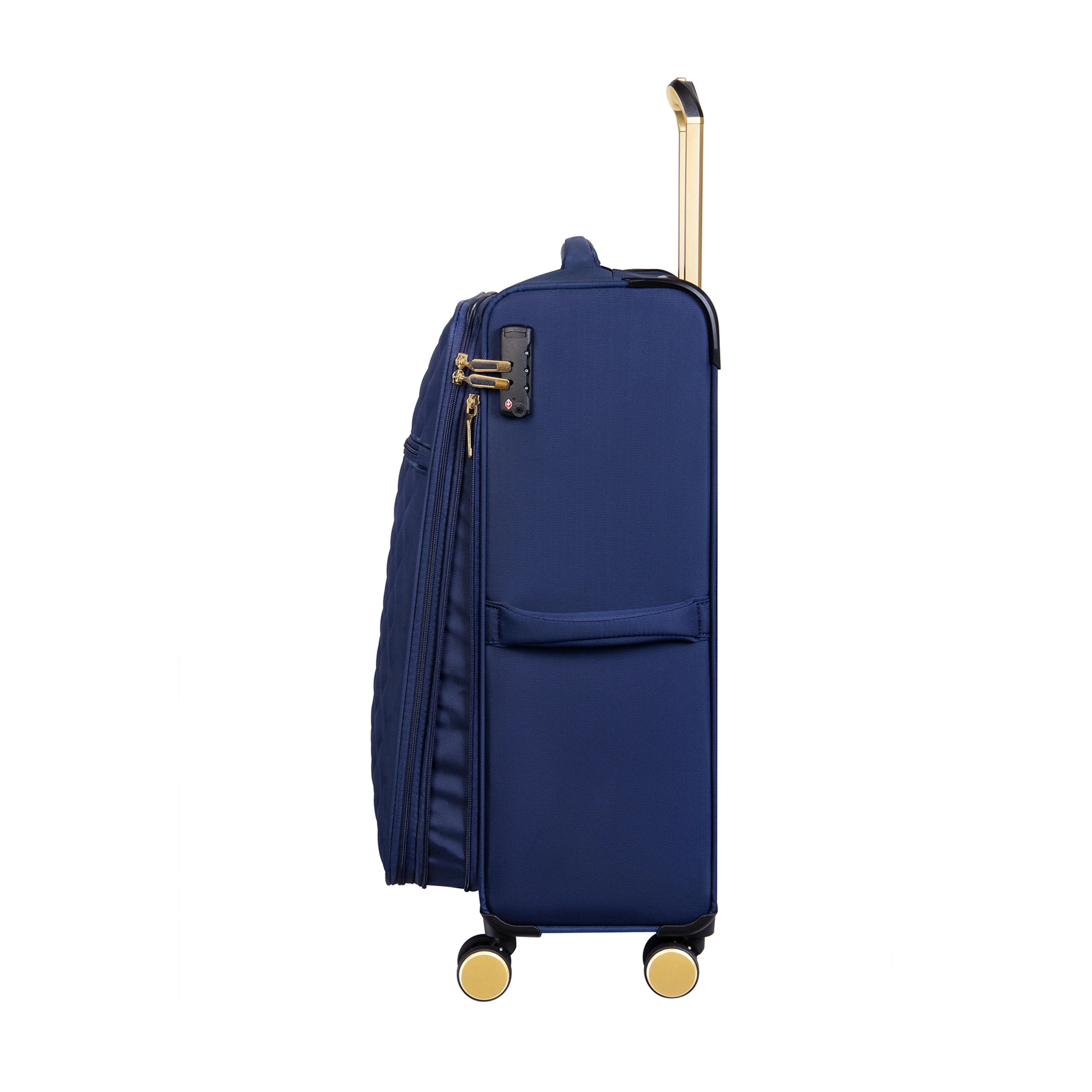 Glimmering 28" Softside Checked 8 Wheel Spinner (Ocean Cavern) - Image 5
