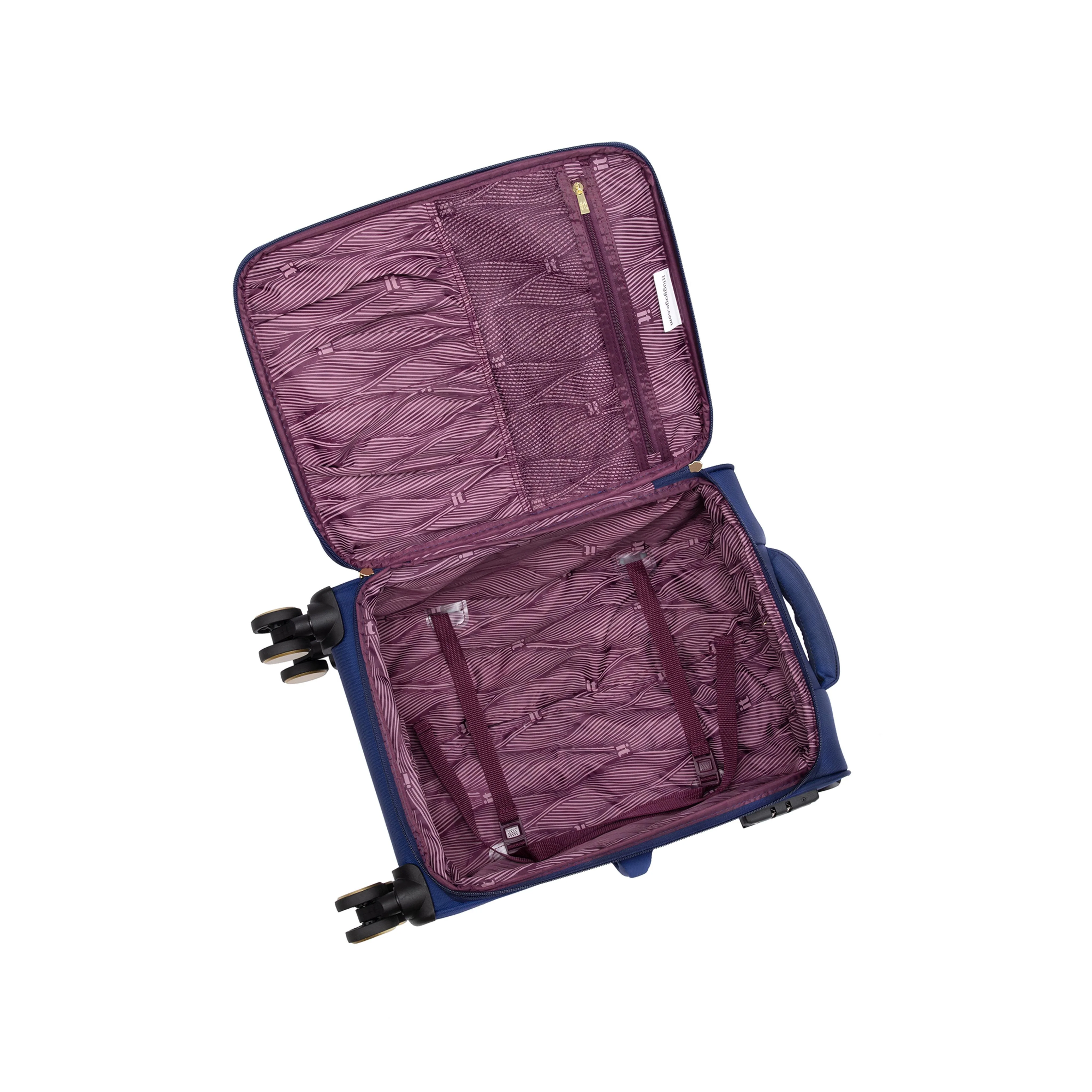 Glimmering 22" Softside Carry-On 8 Wheel Spinner (Ocean Cavern) - Image 7