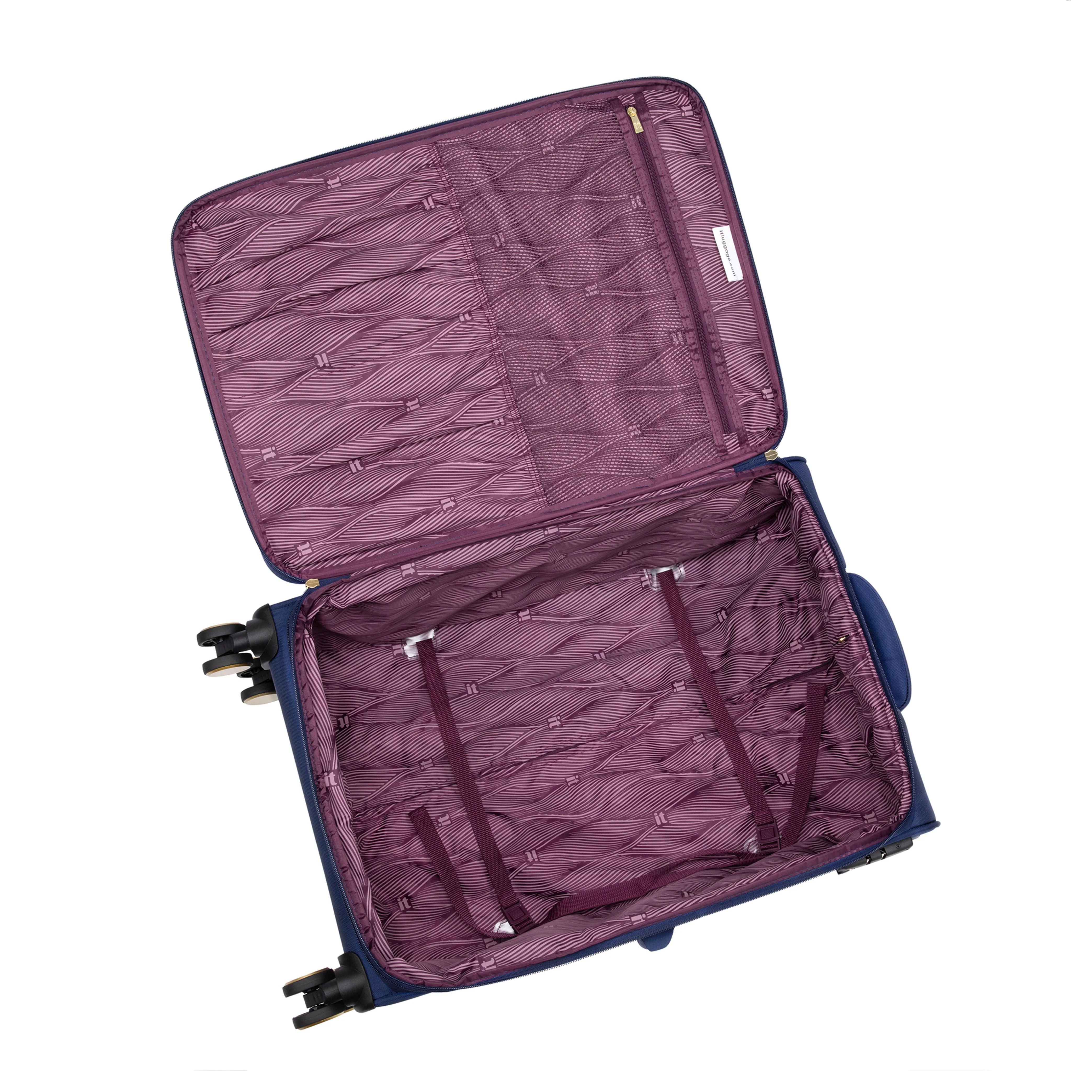 Glimmering 28" Softside Checked 8 Wheel Spinner (Ocean Cavern) - Image 7