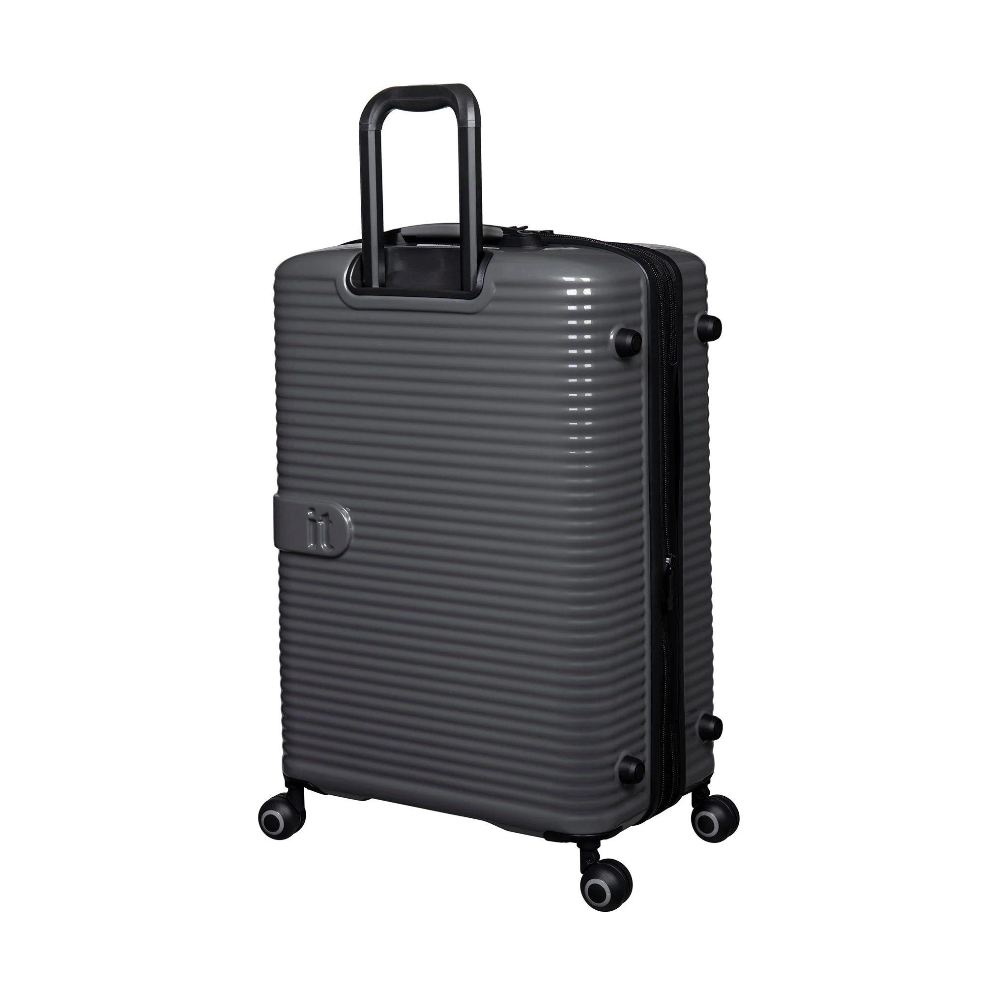 CLOSEOUT - Helixian 27" Hardside Checked 8 Wheel Expandable Spinner (Charcoal) - Image 3