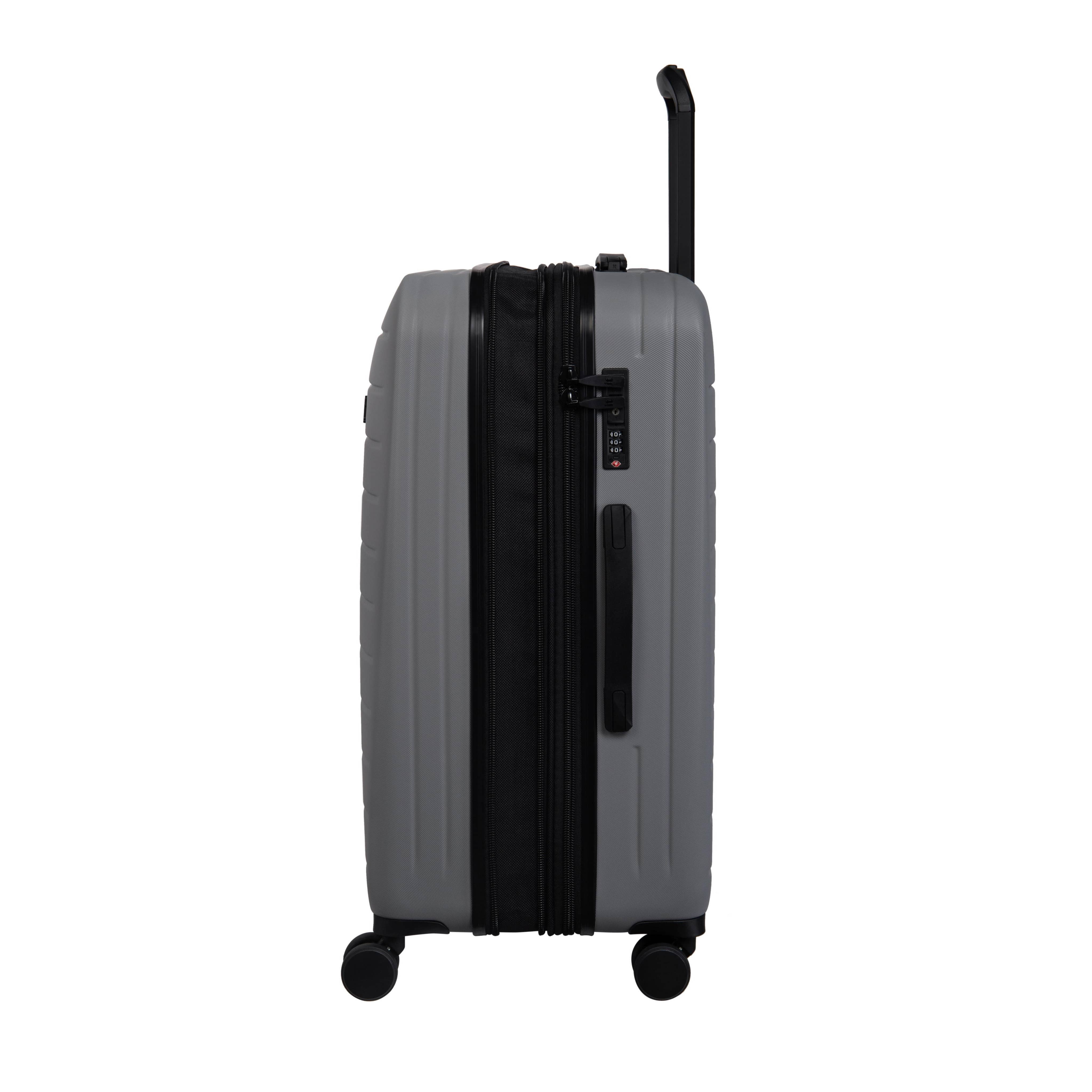 Legion 21" Hardside Carry-On 8 Wheel Expandable Spinner w/ TSA Lock (Silver) - Image 4