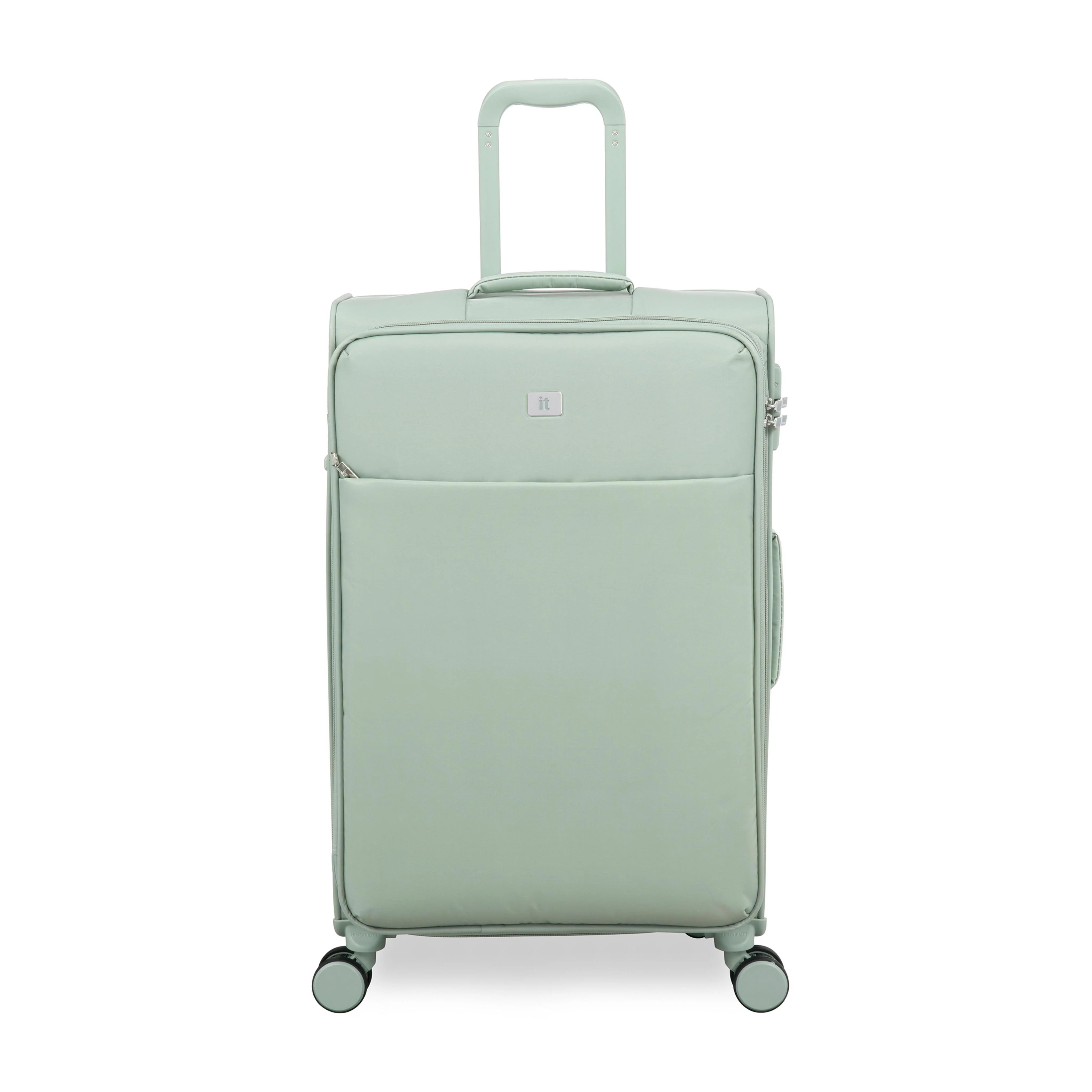 Lustrous Luxe 3 Piece Softside 8 Wheel Spinner Set (Desert Sage) - Image 5