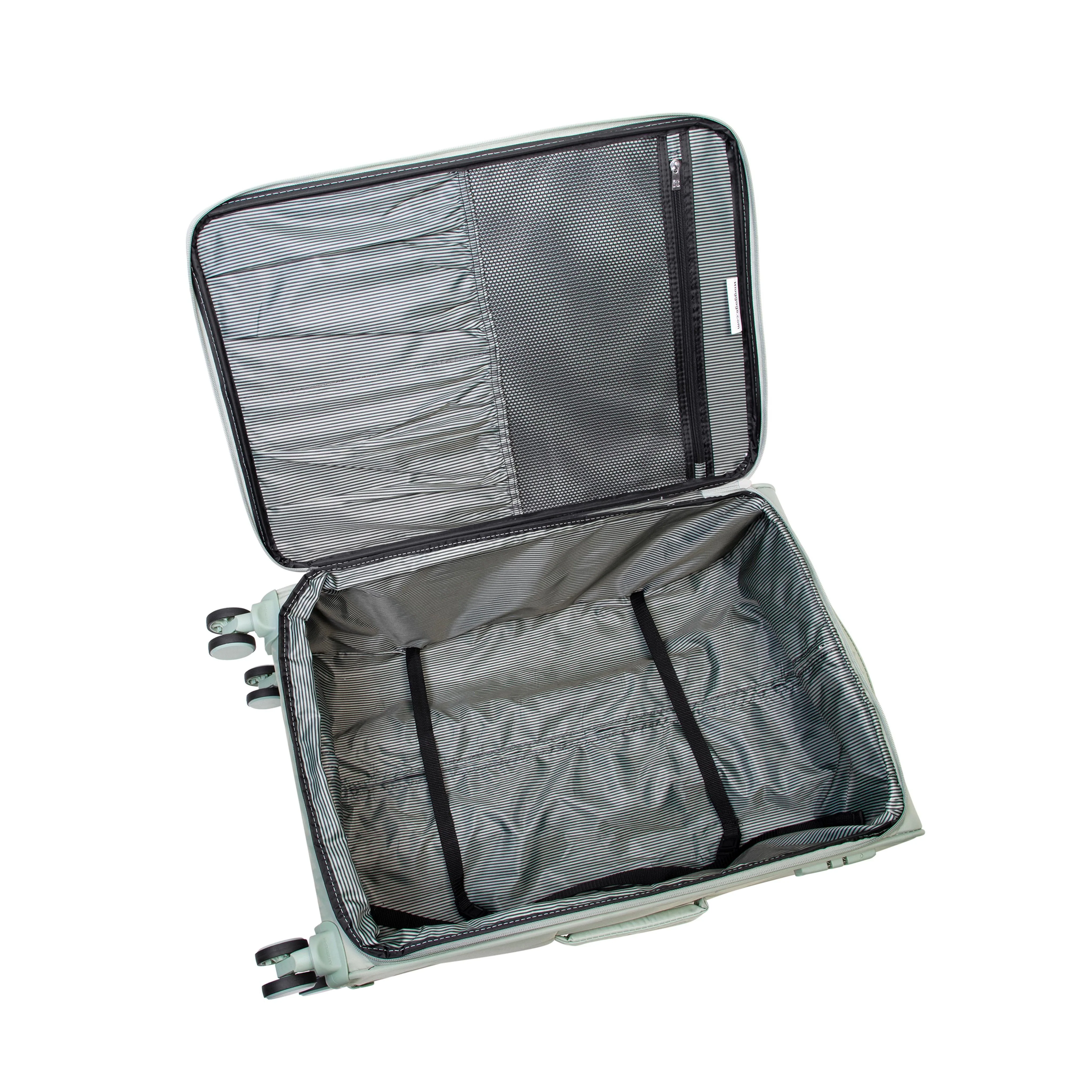 Lustrous Luxe 3 Piece Softside 8 Wheel Spinner Set (Desert Sage) - Image 13