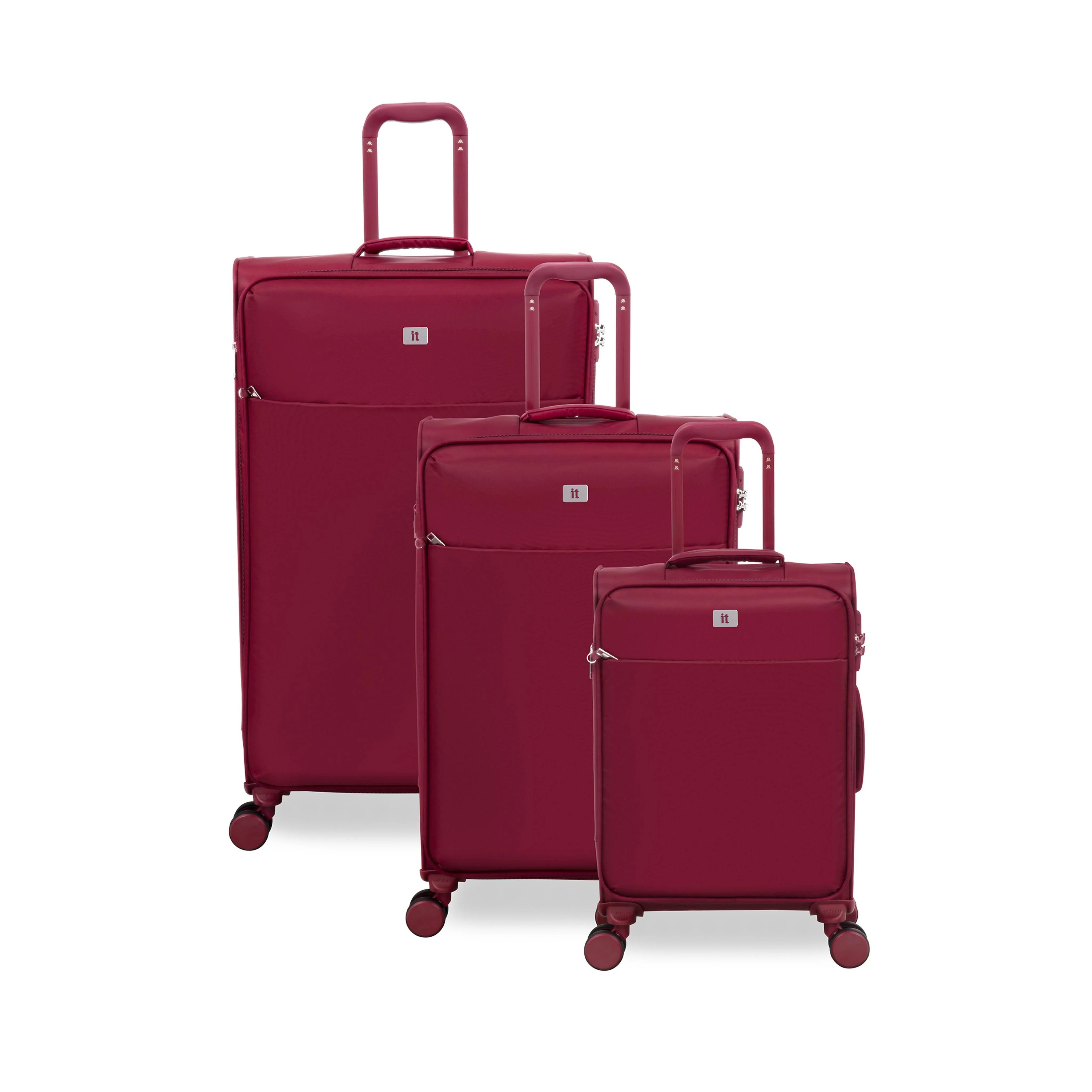 Lustrous Luxe 3 Piece Softside 8 Wheel Spinner Set (French Port) - Image 16