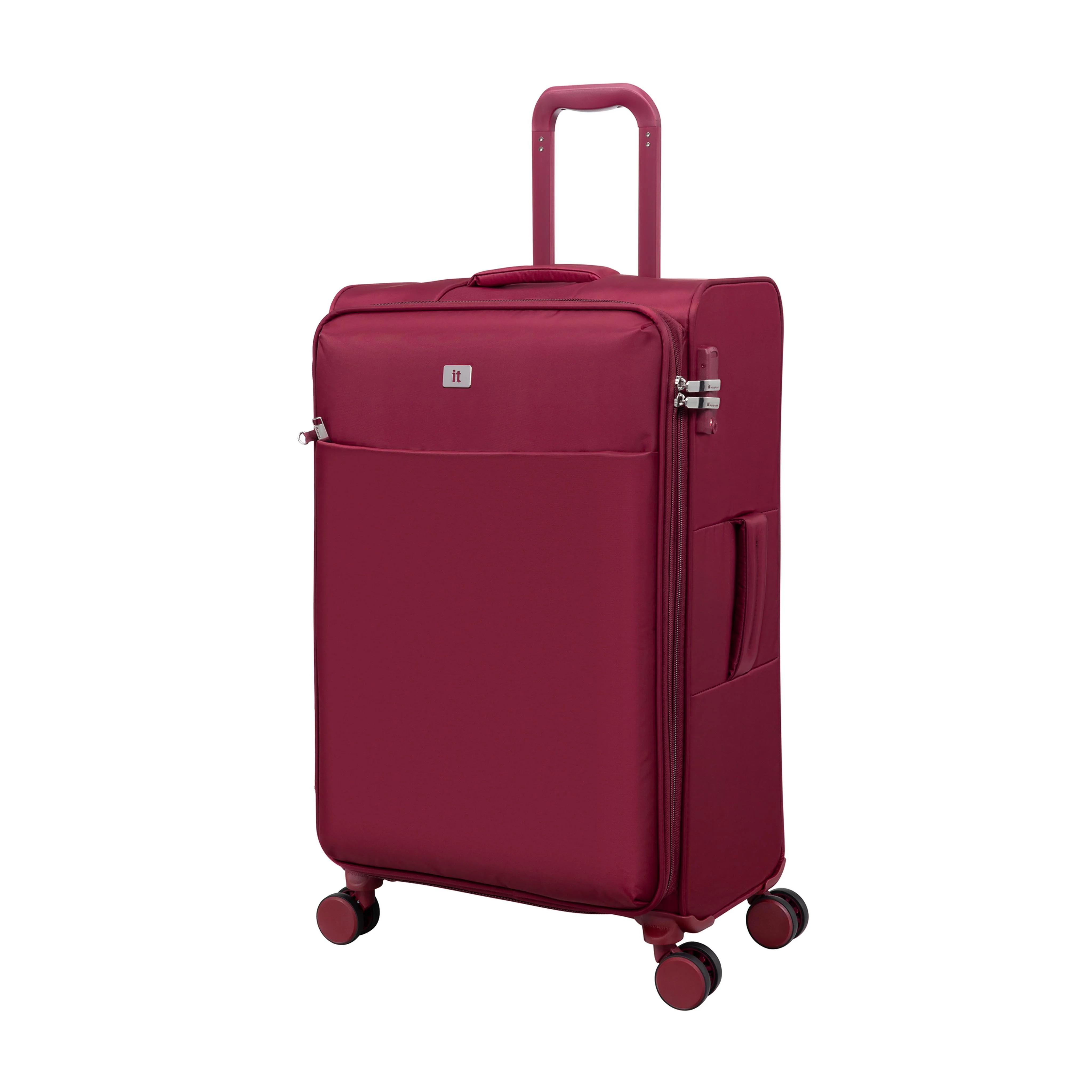 Lustrous Luxe 3 Piece Softside 8 Wheel Spinner Set (French Port) - Image 4