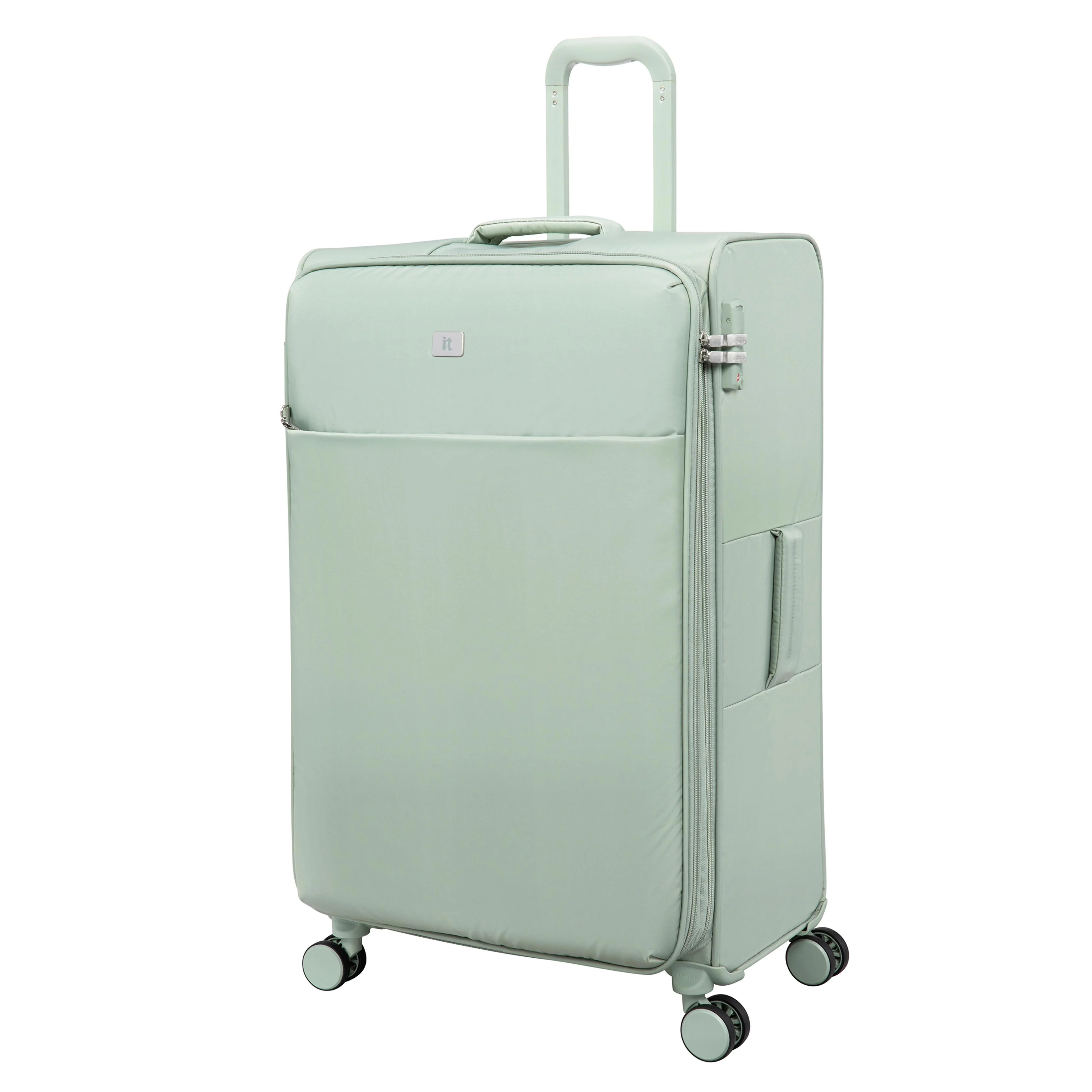 Lustrous Luxe 3 Piece Softside 8 Wheel Spinner Set (Desert Sage) - Image 6