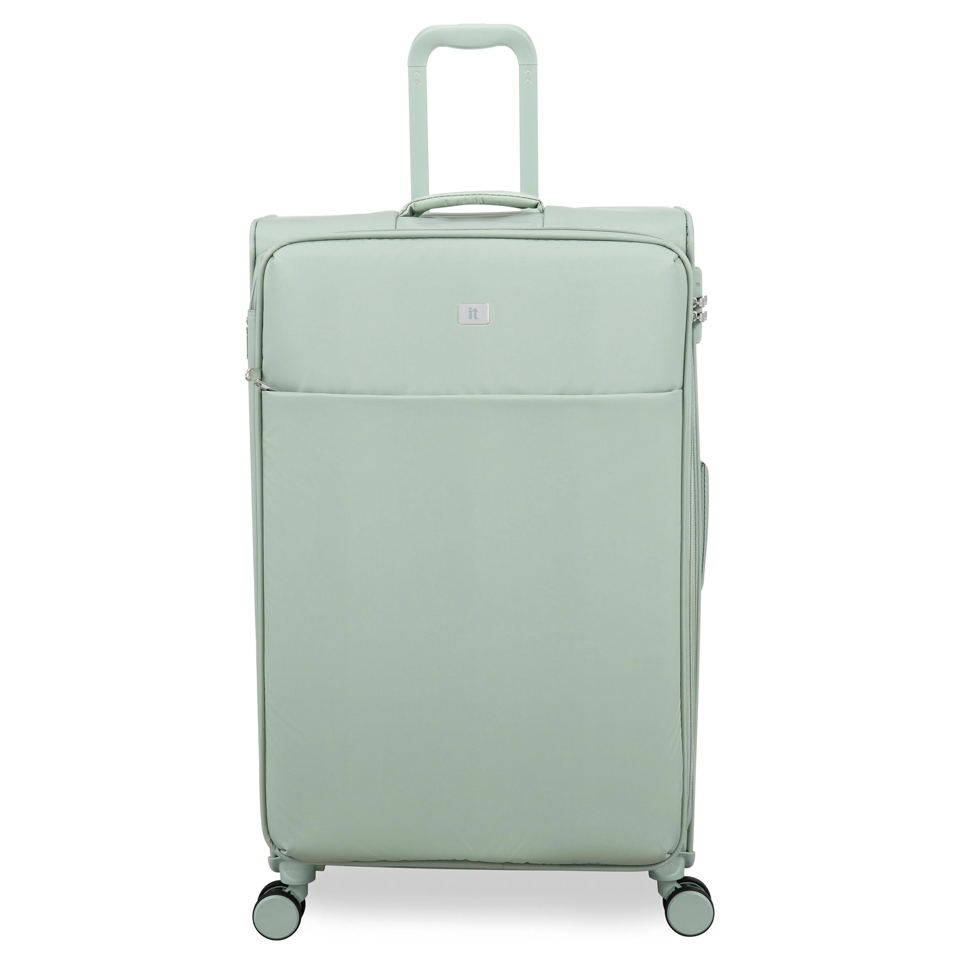 Lustrous Luxe 3 Piece Softside 8 Wheel Spinner Set (Desert Sage) - Image 7