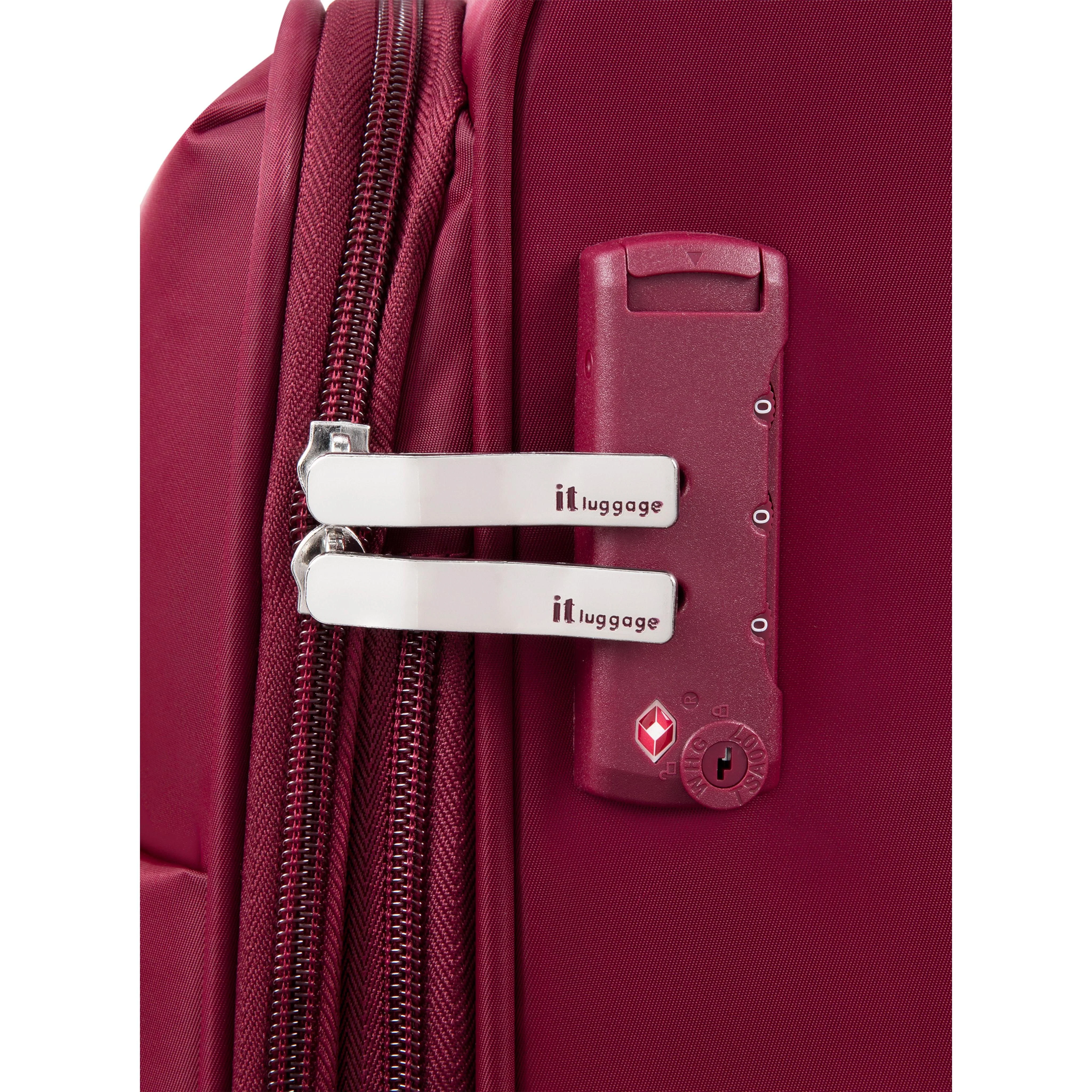 Lustrous Luxe 32" Softside Checked 8 Wheel Spinner (French Port) - Image 6