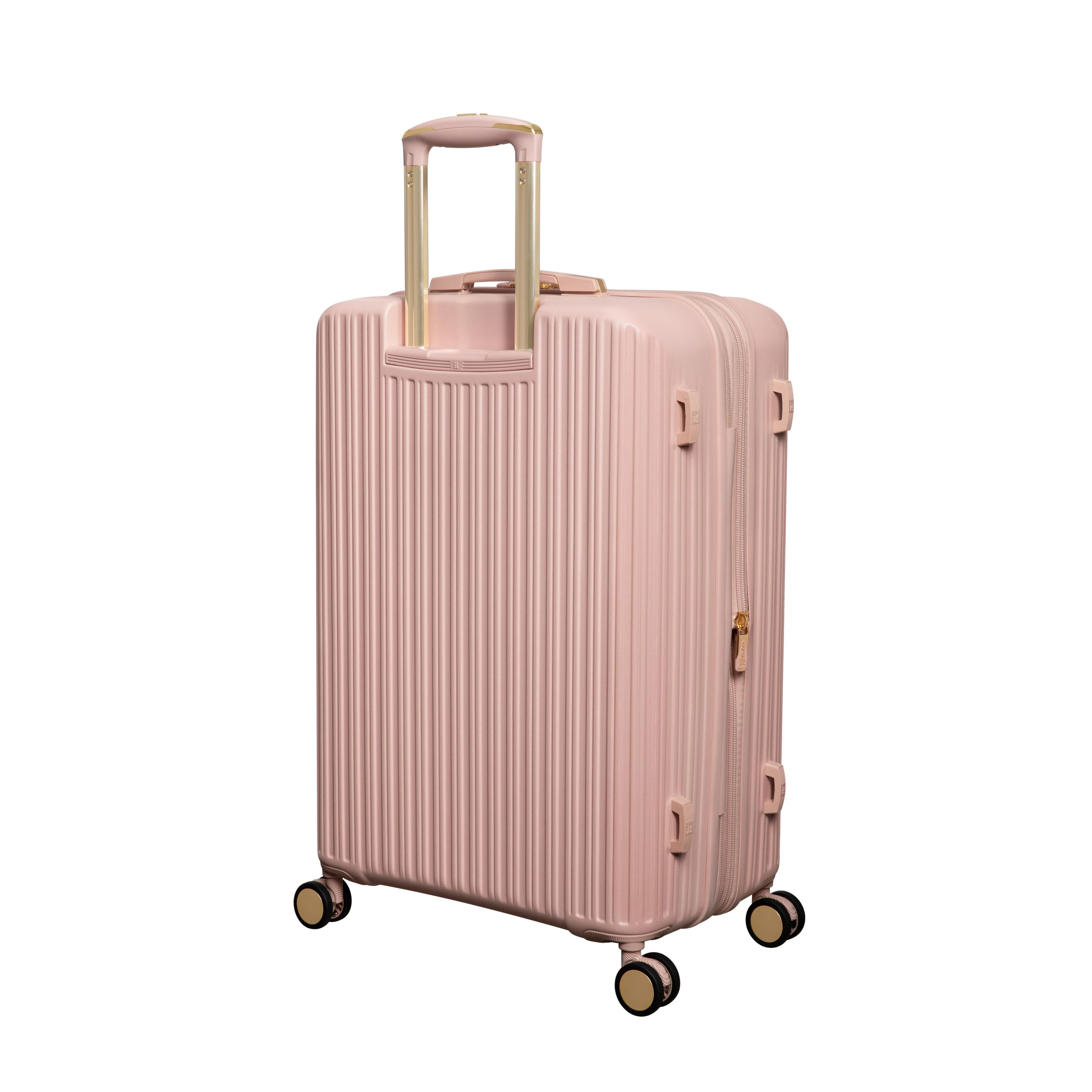 Luxuriant 31" Hardside Checked 8 Wheel Expandable Spinner (Rose Sand) - Image 3
