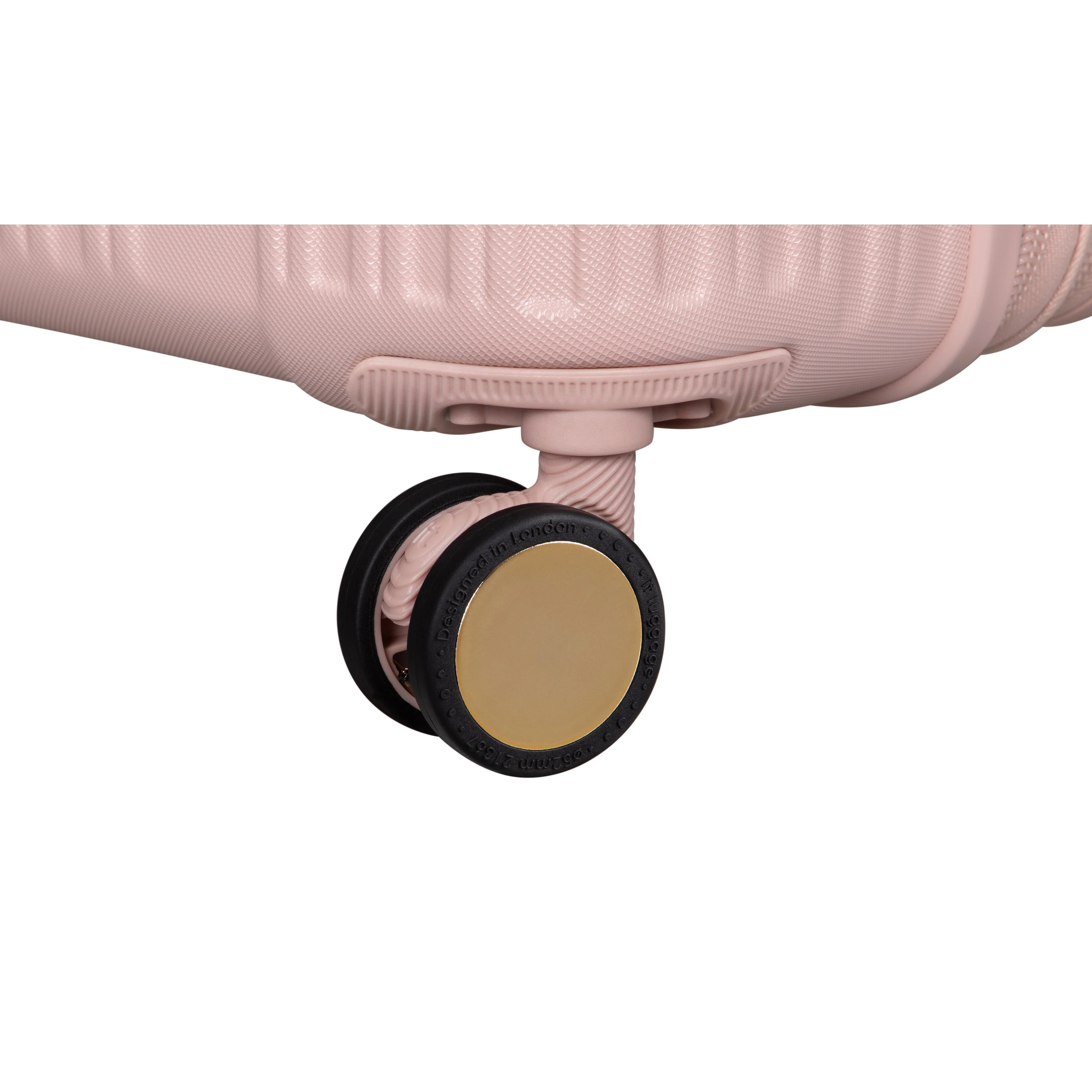 Luxuriant 31" Hardside Checked 8 Wheel Expandable Spinner (Rose Sand) - Image 6