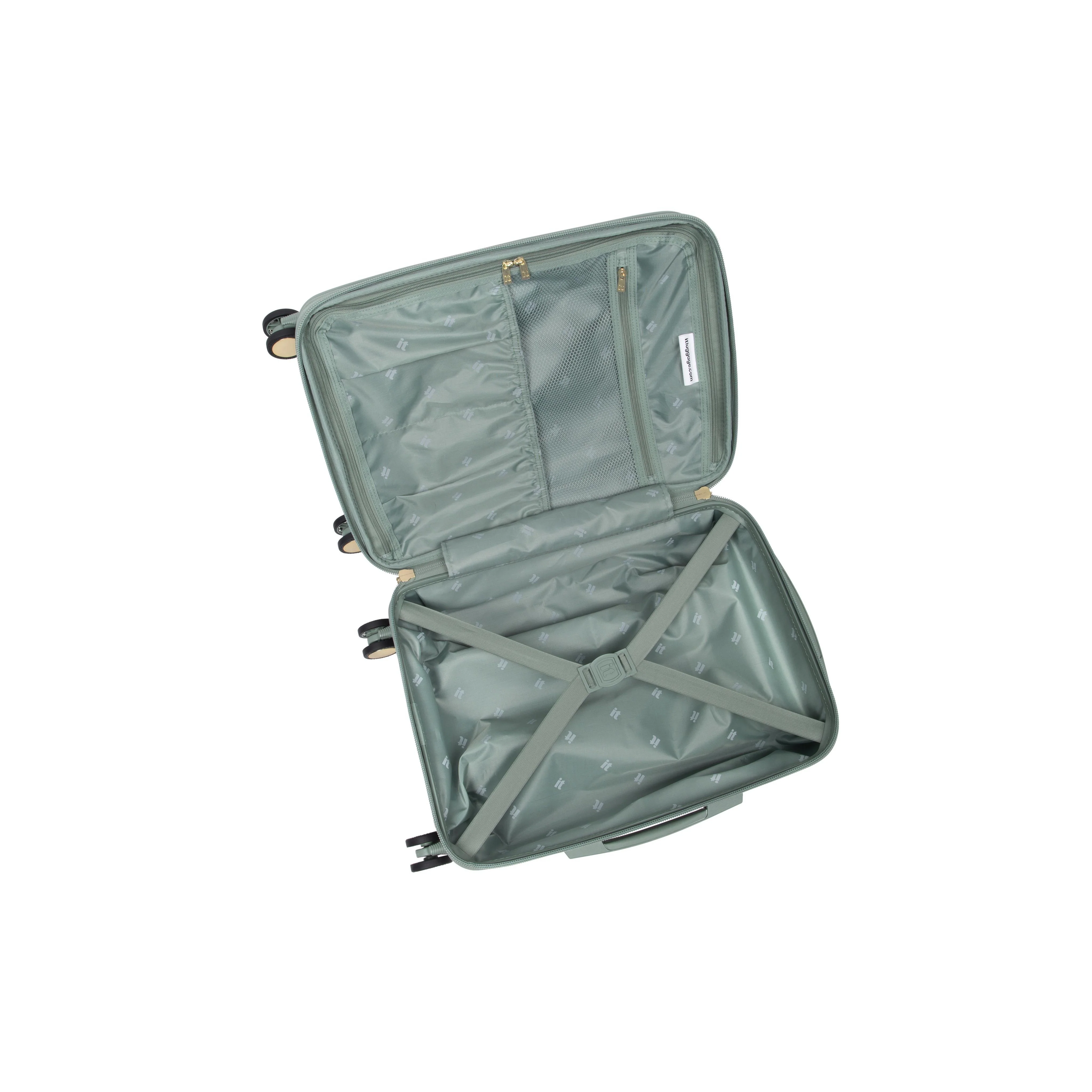 Luxuriant 21" Hardside Carry-On 8 Wheel Expandable Spinner (Iceberg Green) - Image 5