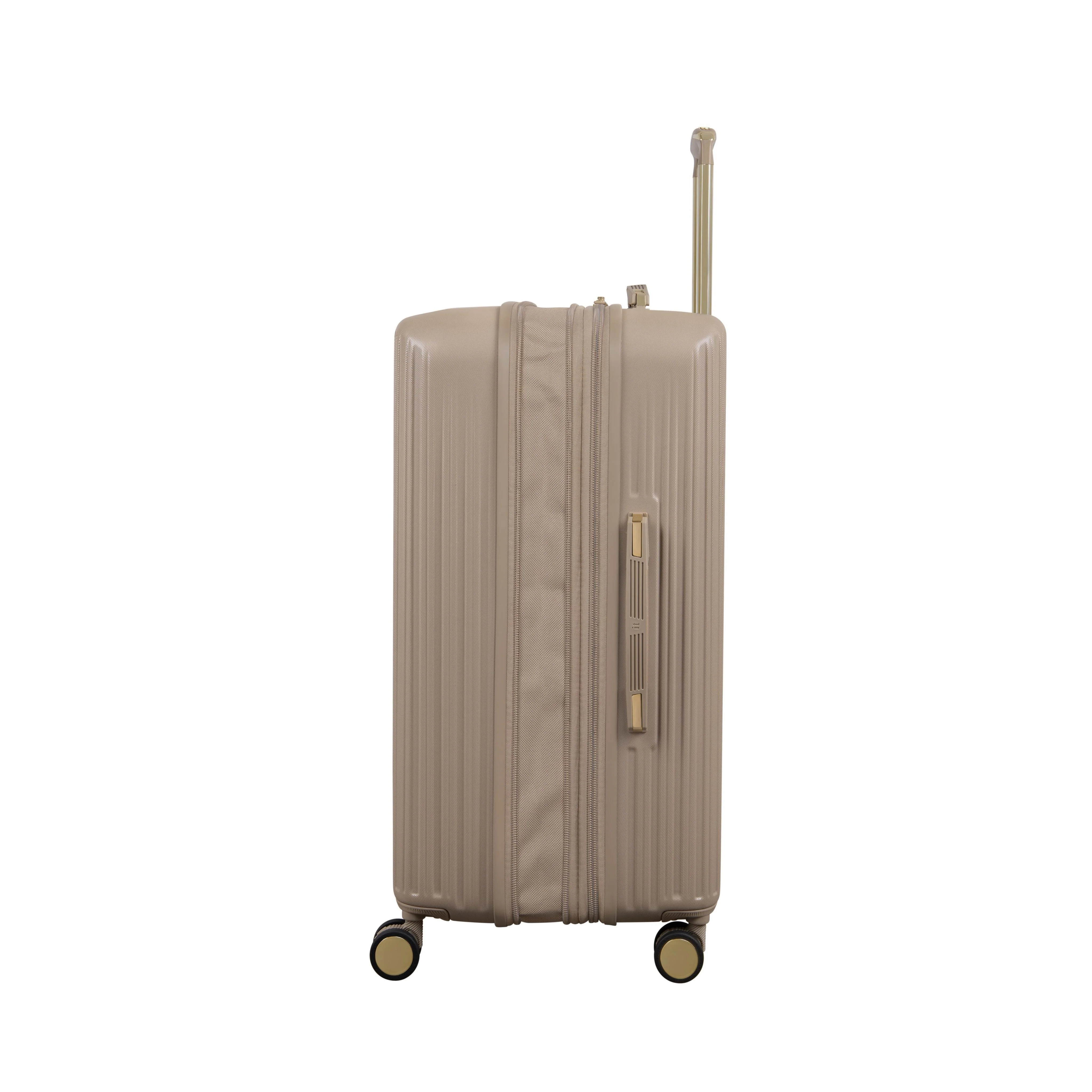 Luxuriant 3 Piece Hardside 8 Wheel Expandable Spinner Set (Vintage Grey) - Image 7
